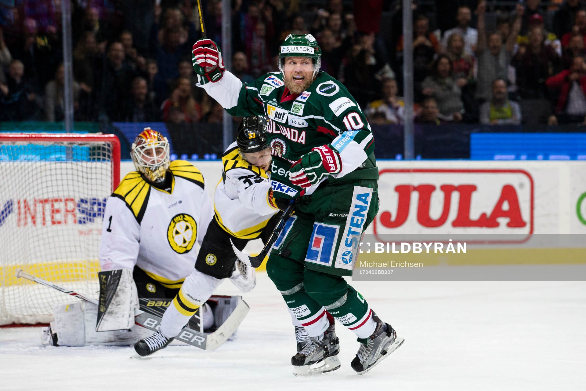 Frölundas Sean Bergenheim jublar