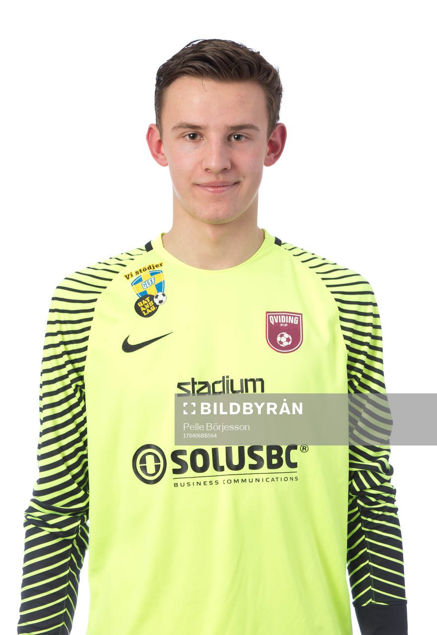 Qvidings Jonathan Beckman poserar för ett porträtt den 6 april 2017 i Göteborg.