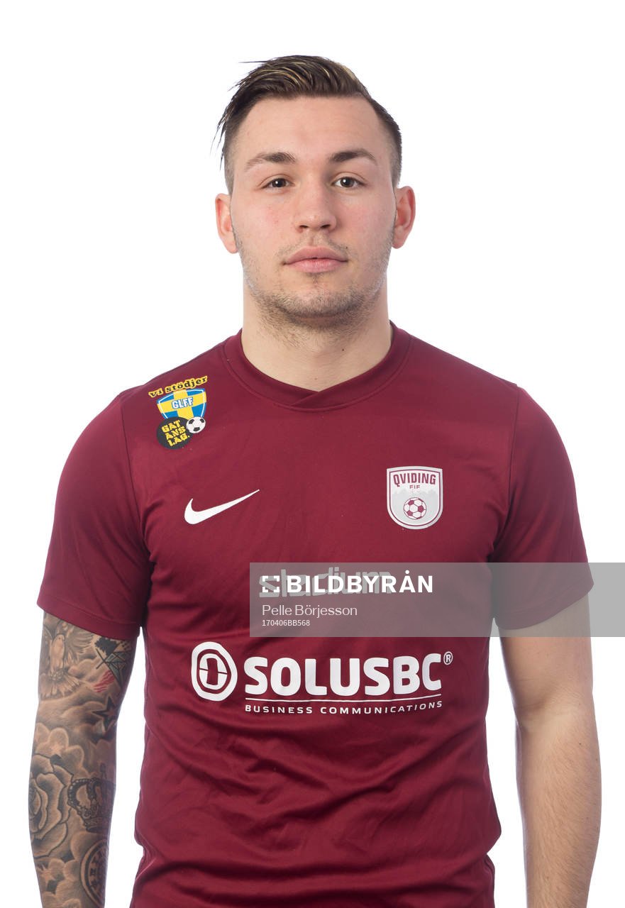 Qvidings Nikola Jevric poserar för ett porträtt den 6 april 2017 i Göteborg.