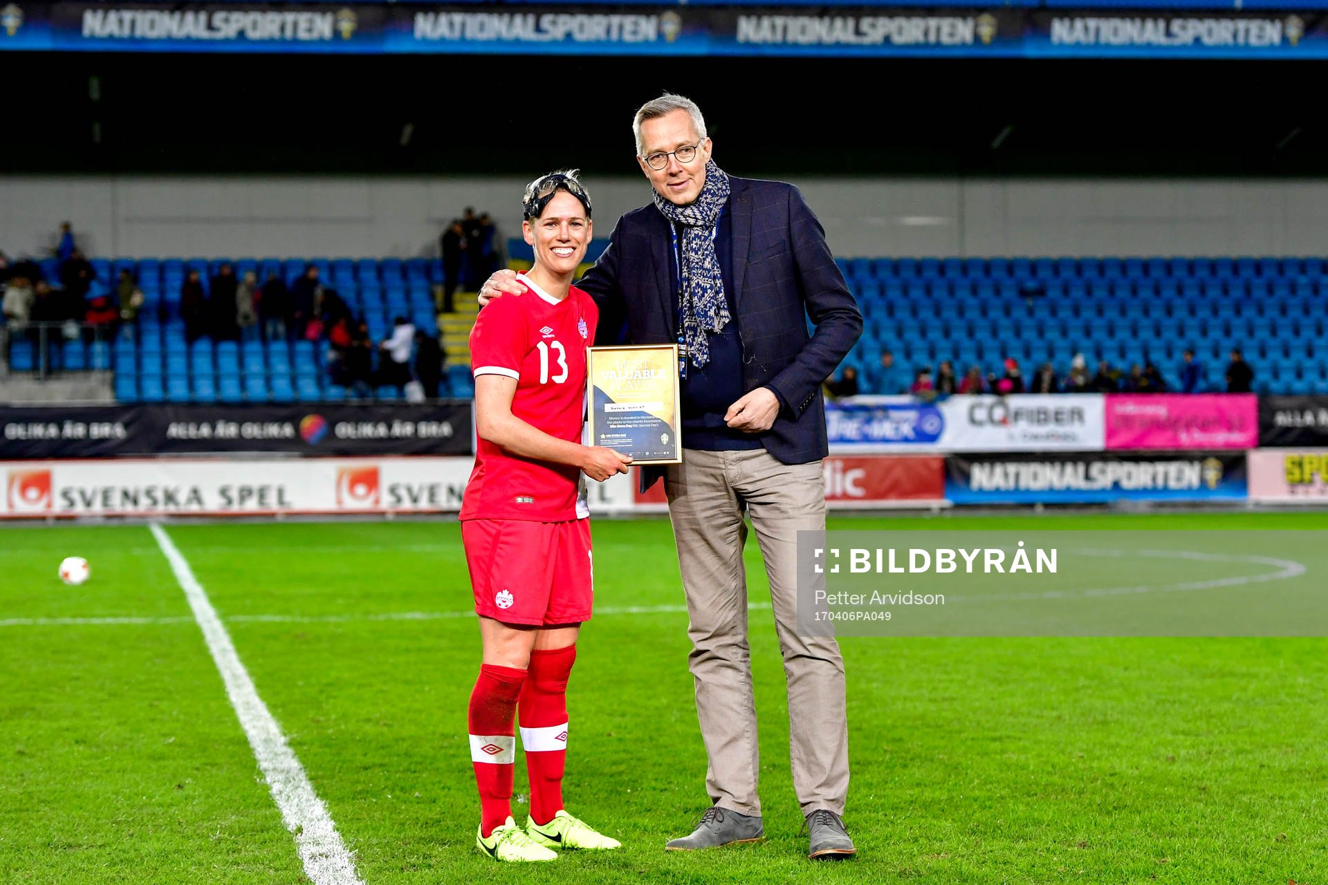 Kanadas Sophie Schmidt fick pris som matchens lirare