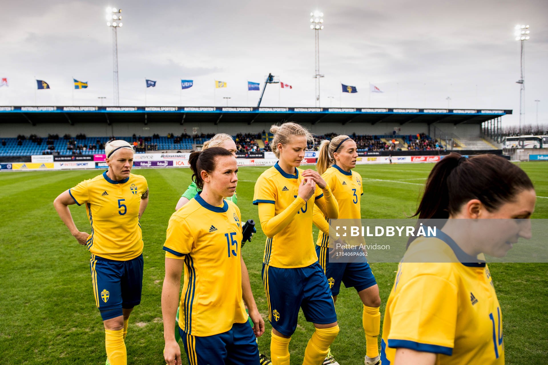 Sveriges Nilla Fischer, Jessica Samuelsson, Linda Sembrant,
