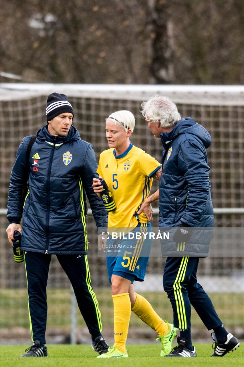 Sveriges Nilla Fischer kliver av skadad
