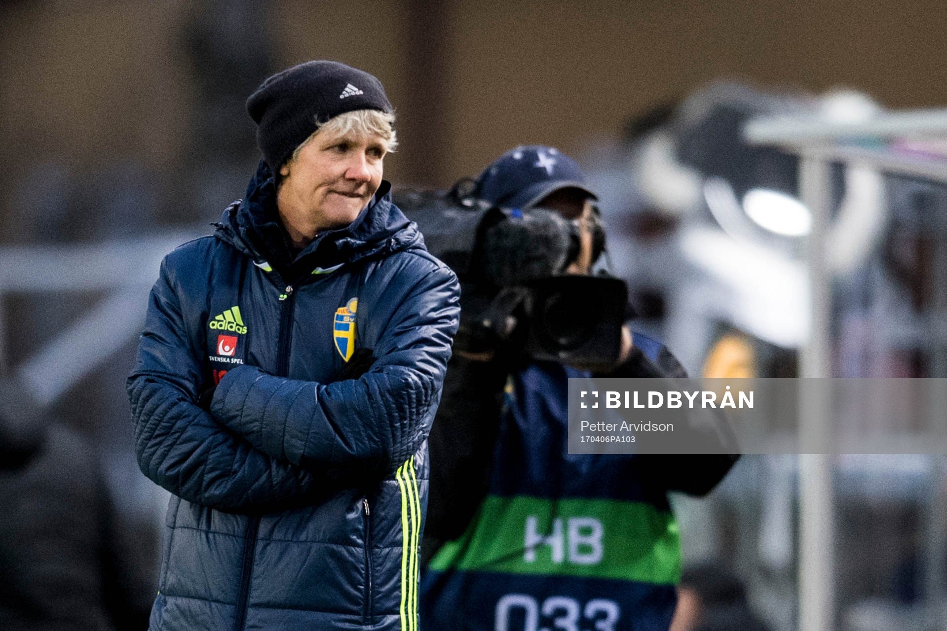 Sveriges förbundskapten Pia Sundhage deppar