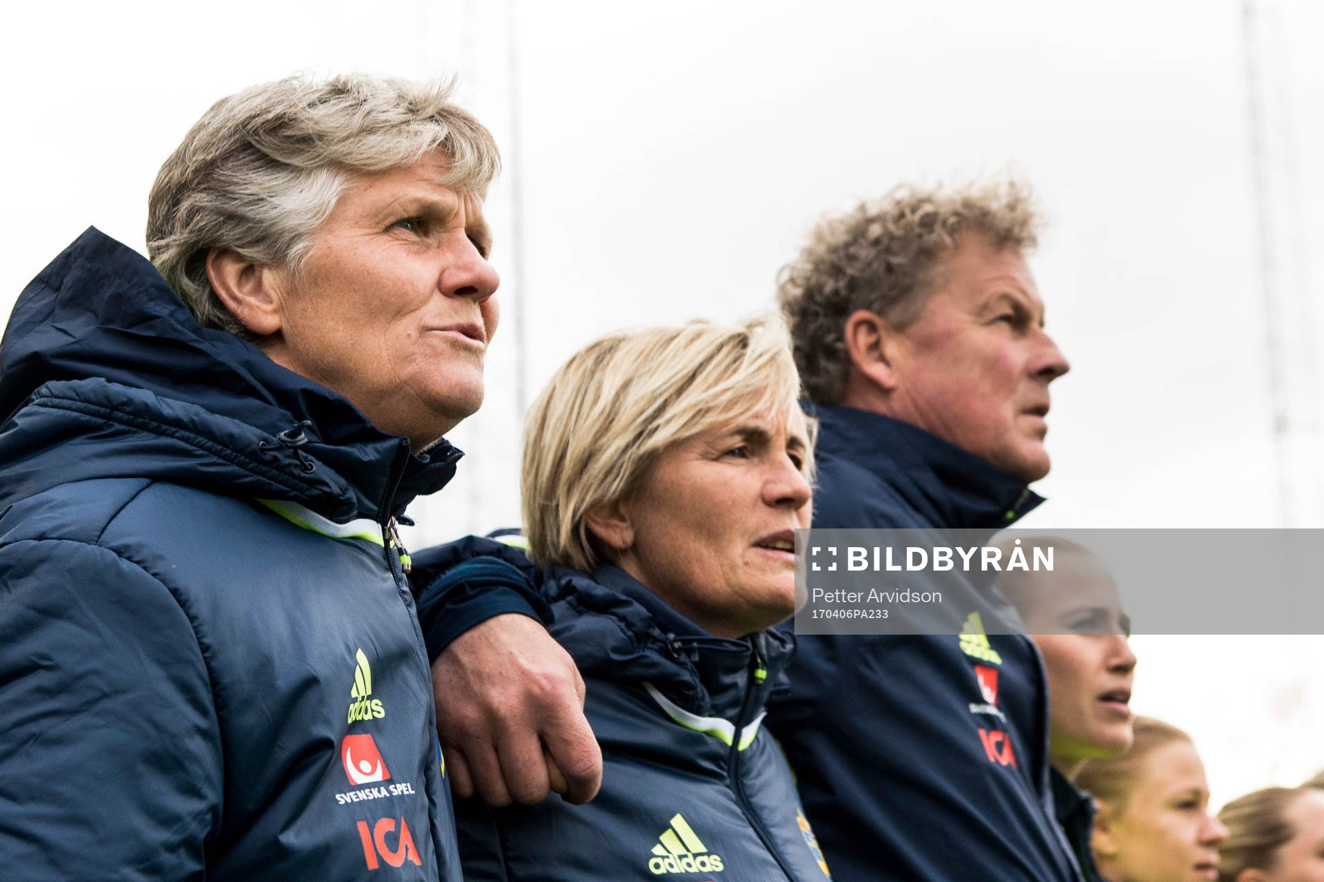 Sveriges förbundskapten Pia Sundhage, assisterande