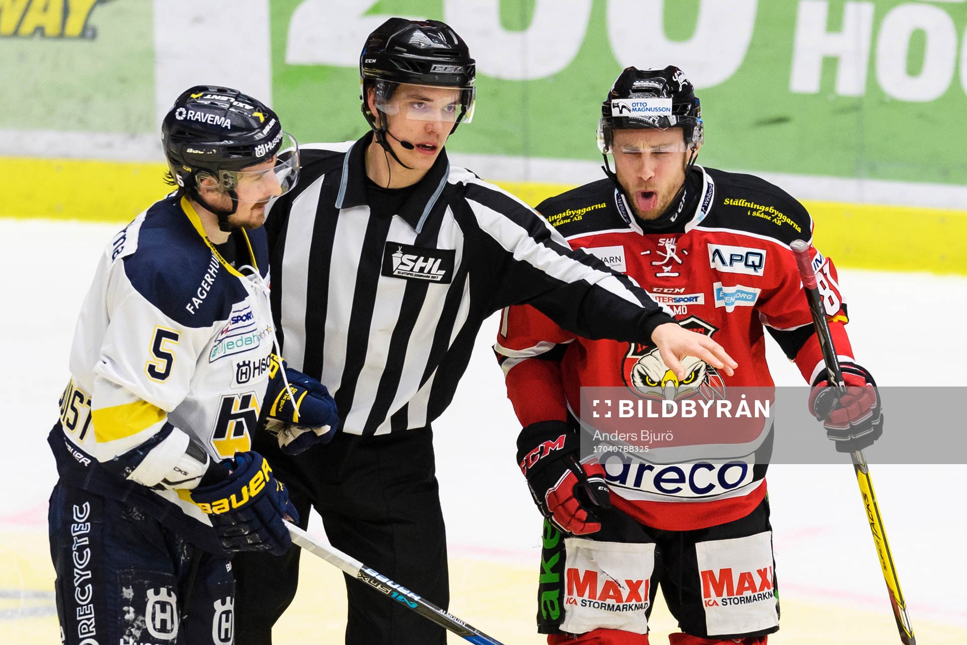 s Adam Almquist och Malmö Redhawks Ilari Filppula
