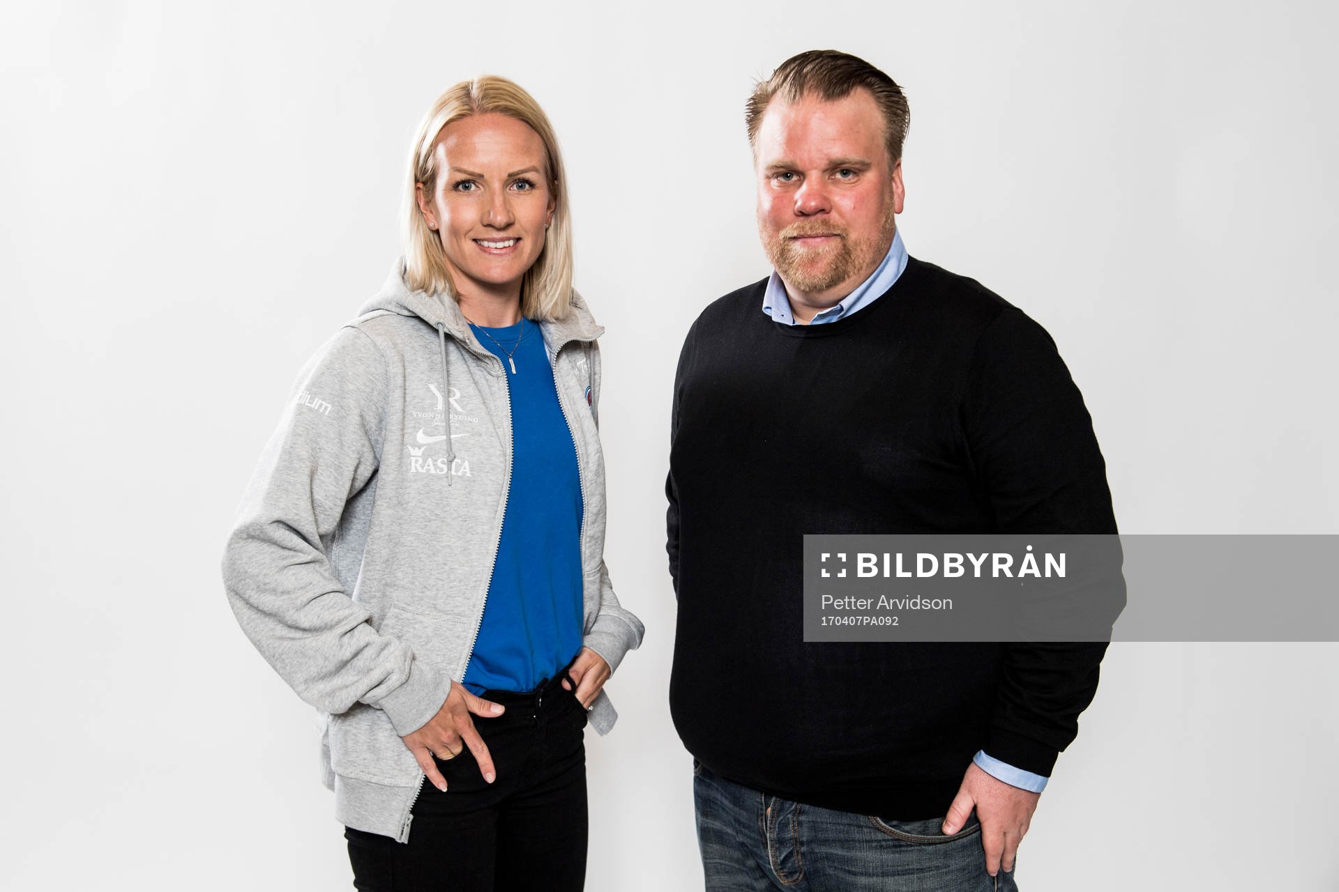 Eskilstunas Petra Johansson och tränare Viktor Eriksson