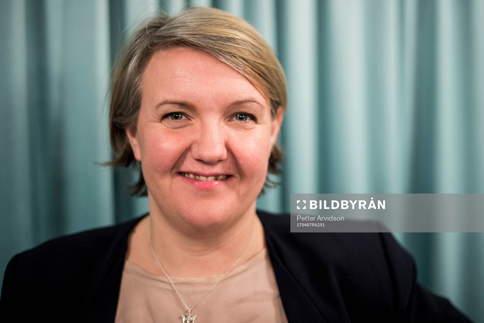 Linda Wijkström, Generalsekreterare Elitfotboll Dam poserar för ett porträtt under upptaktsträffen för damallsvenskan i fotboll den 7 april 2017 i Malmö.