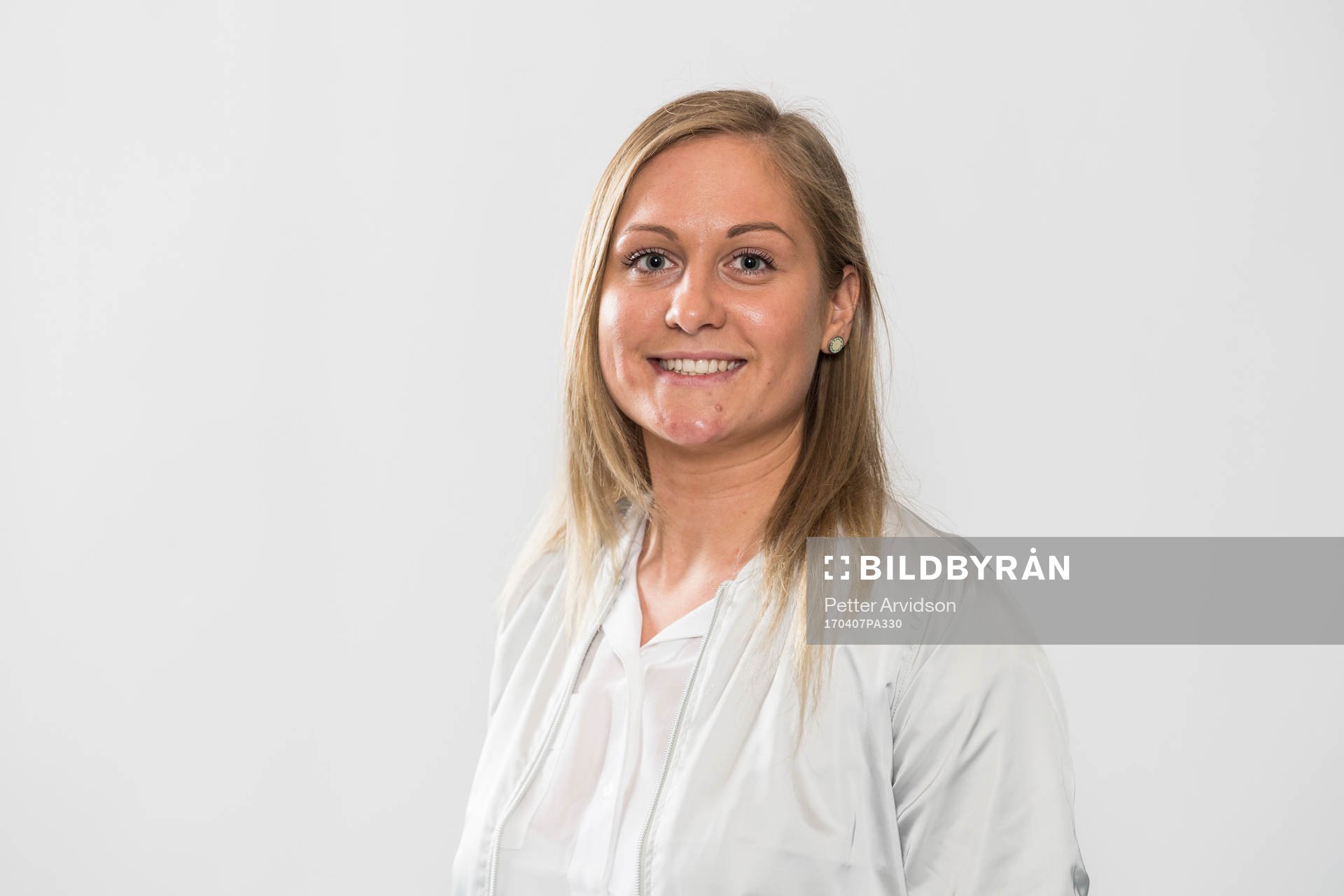 Kungsbackas Karin Lundin under upptaktsträffen för damallsvenskan i fotboll den 7 april 2017 i Malmö.