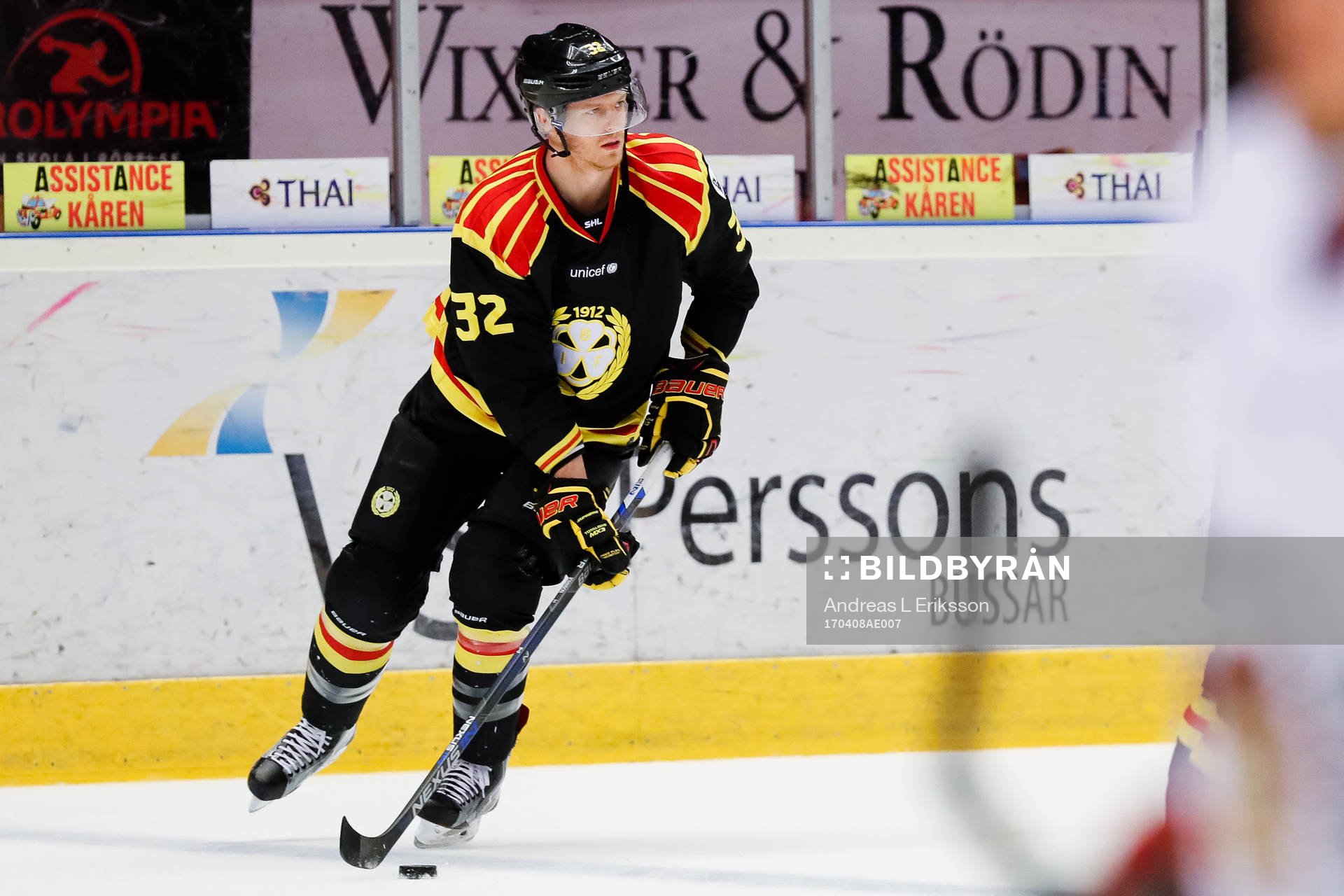 Brynäs Nick Johnson före semifinal 4 i SM-slutspelet i