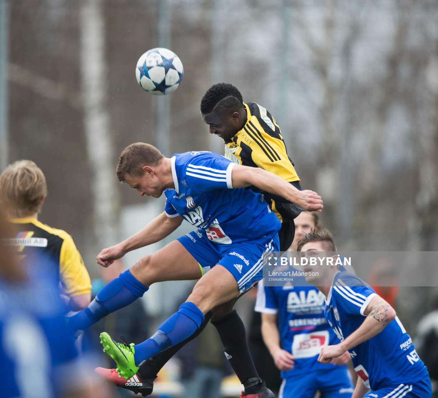 IFK Hässleholms Abelto Ikose i matchen i division 2 mellan