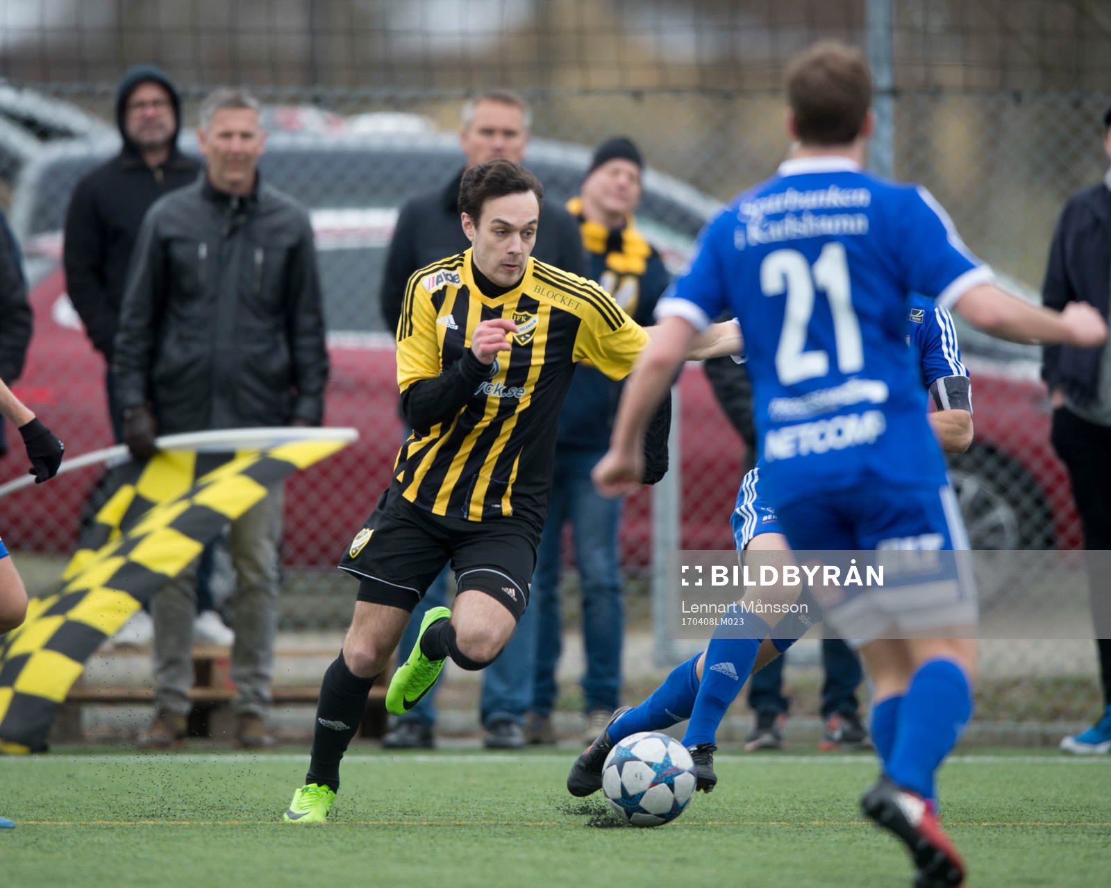 IFK Hässleholms Karim Al-Asi i matchen i division 2 mellan