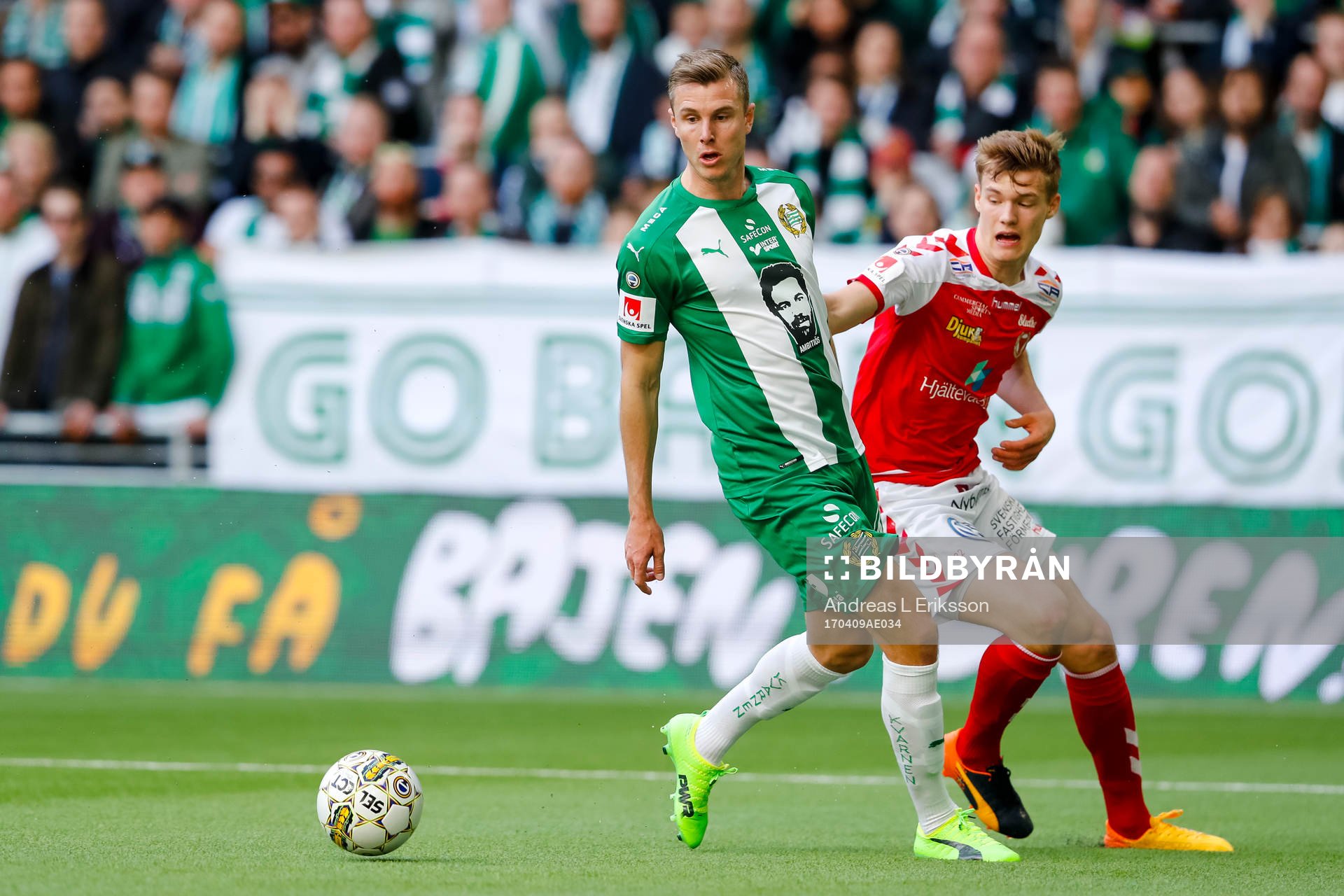Hammarbys Richard Magyar och Kalmars Markus Thorbjörnsson