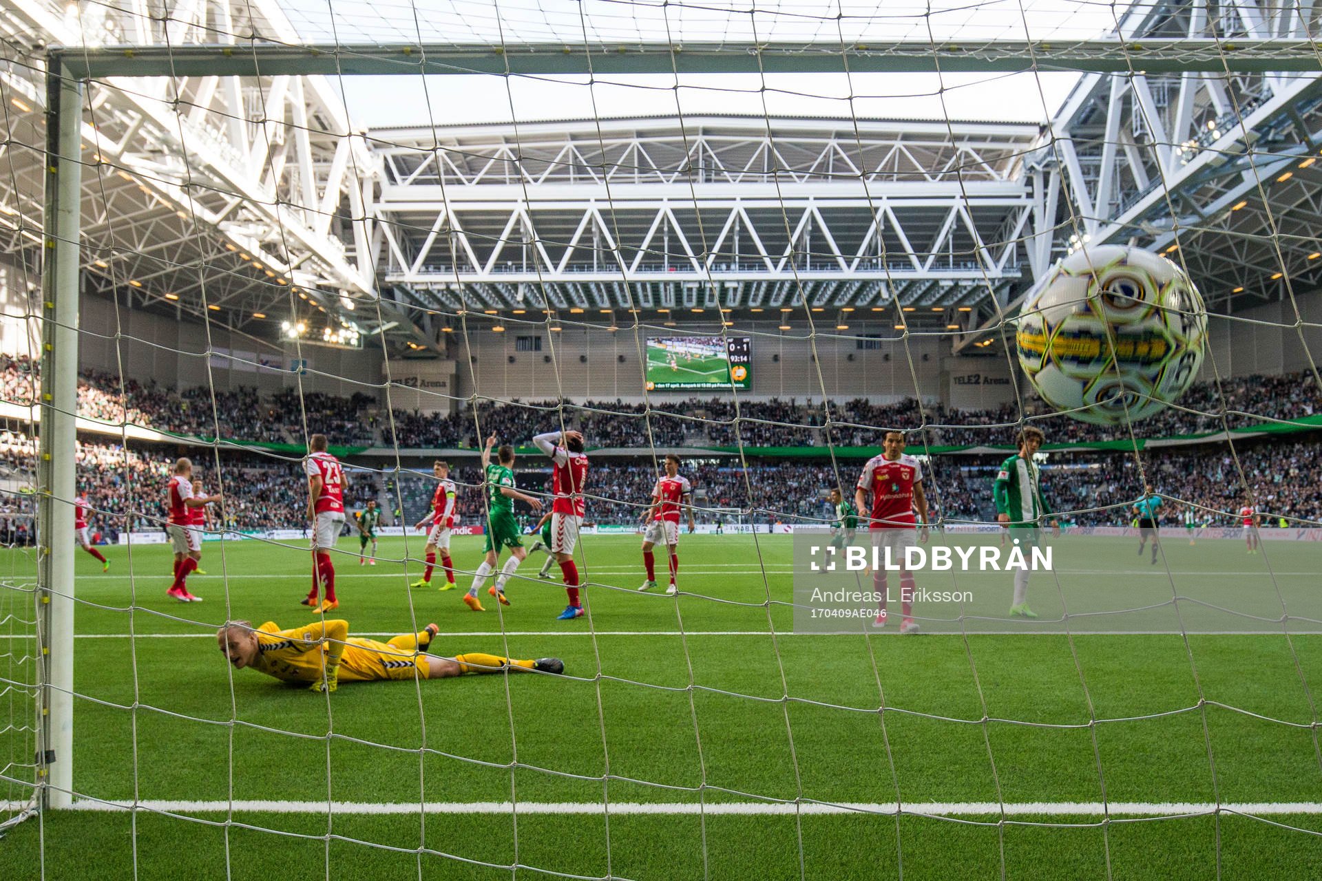 Kalmars målvakt Ole Söderberg släpper in 1-1