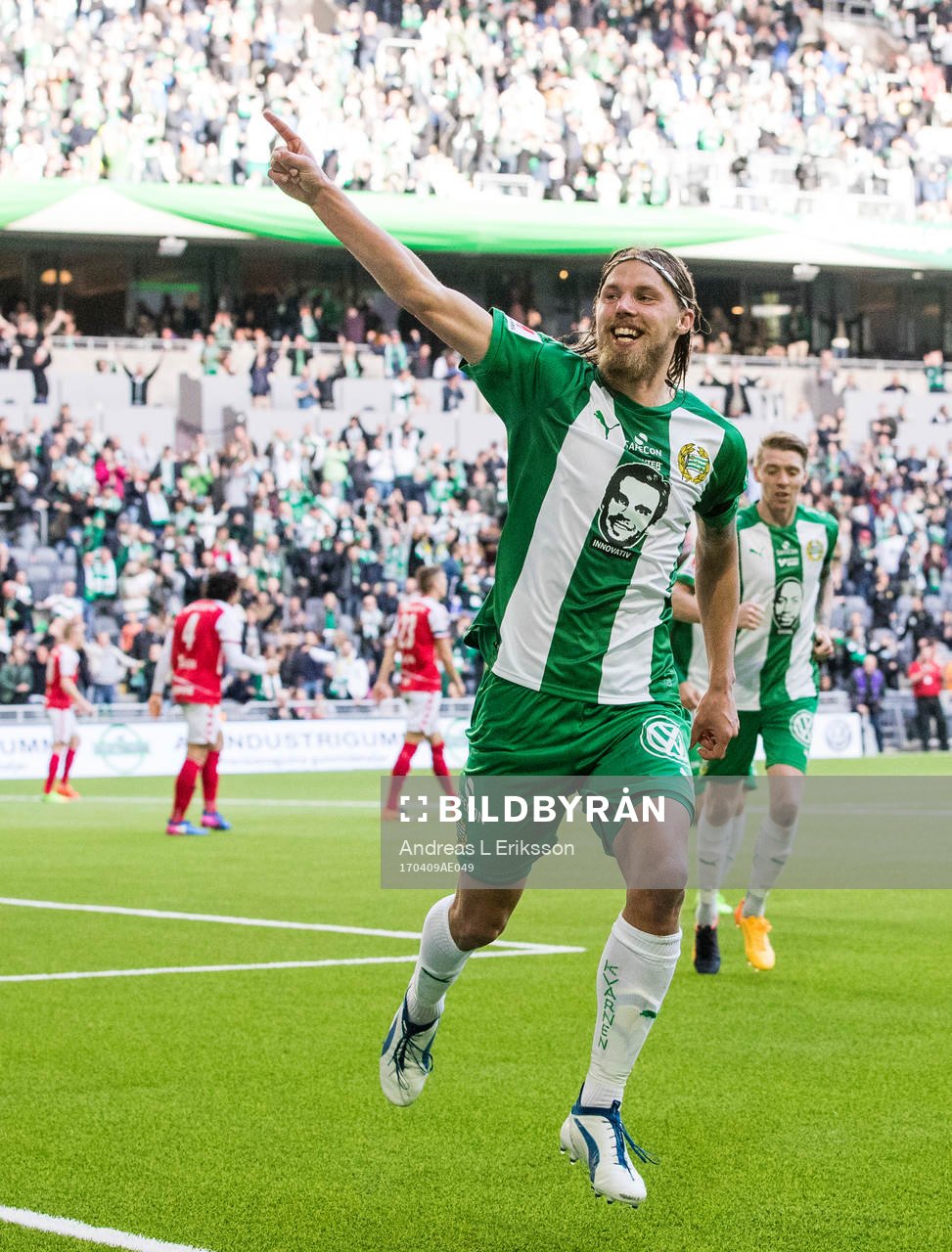Hammarbys Björn Paulsen jublar