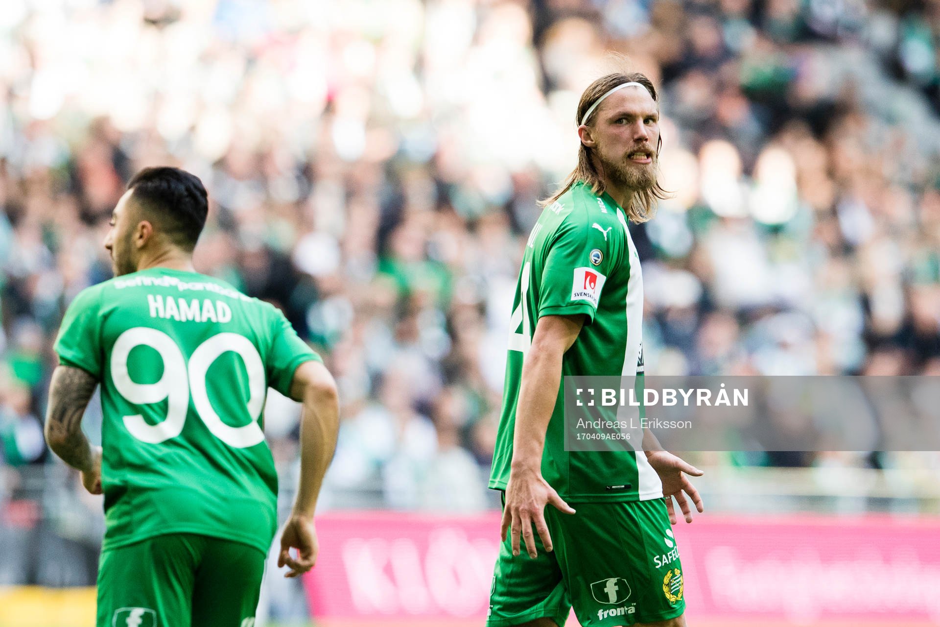 Hammarbys Björn Paulsen reagerar