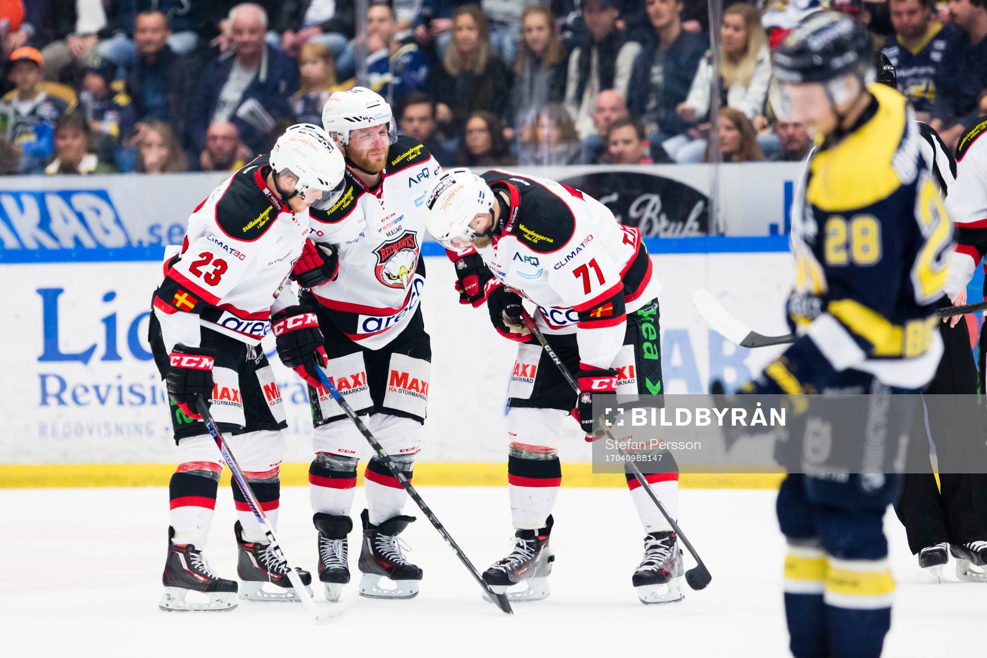 Malmö Redhawks Frederik Storm har ont