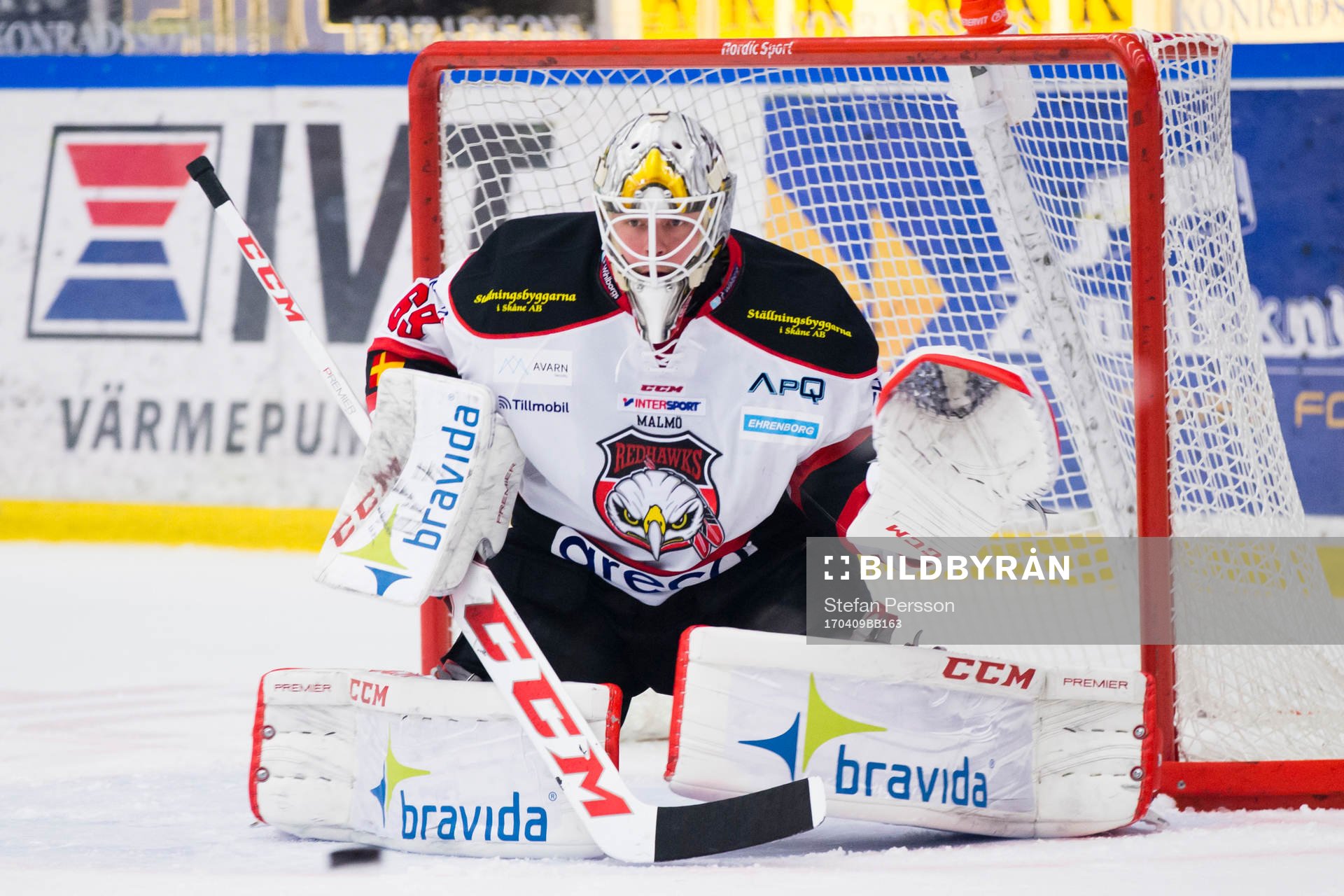 Malmö Redhawks målvakt Oscar Alsenfelt