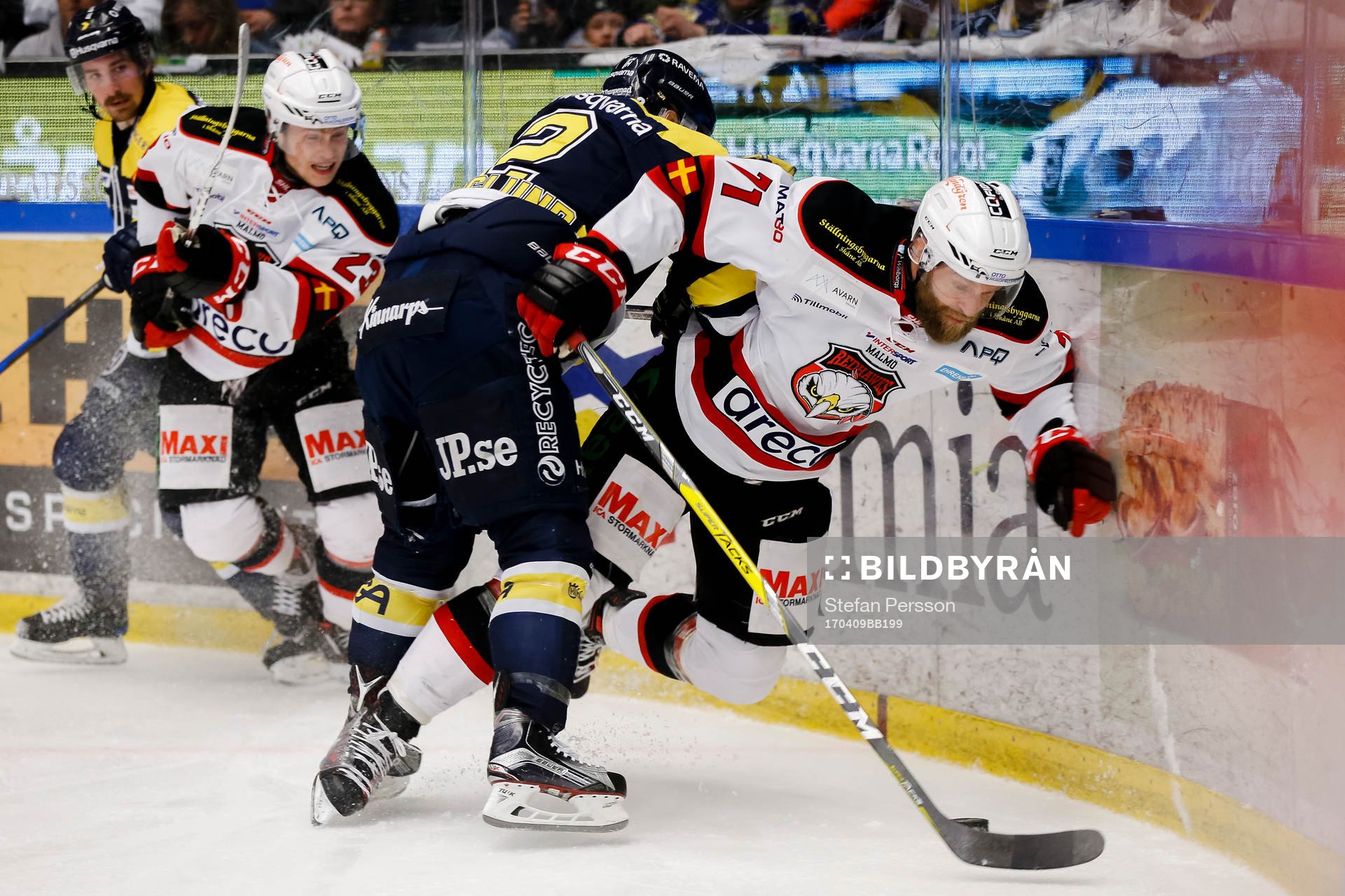 s Kristofer Berglund och Malmö Redhawks Mathias Tjärnqvist
