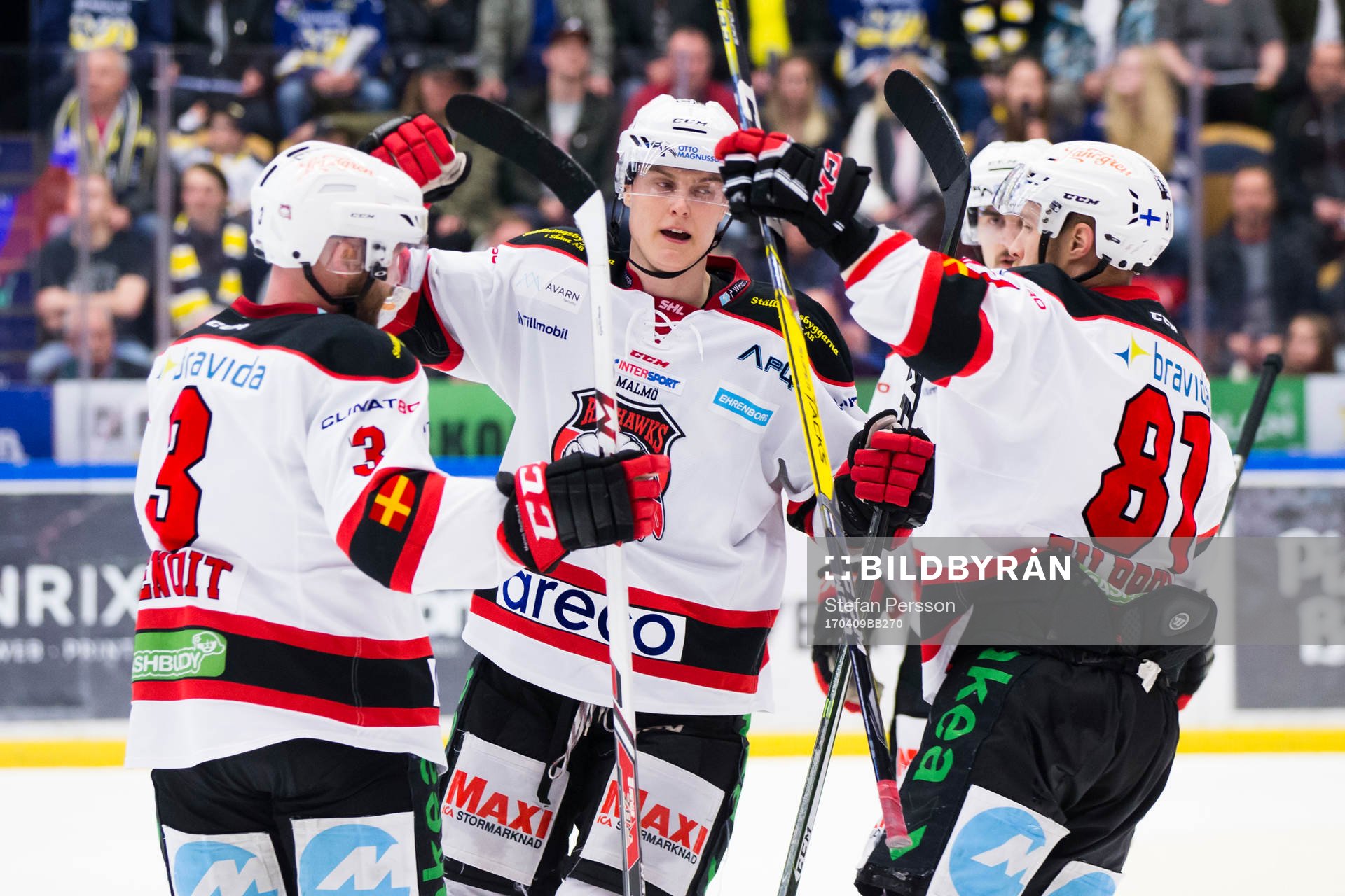 Malmö Redhawks Fredrik Händemark jublar