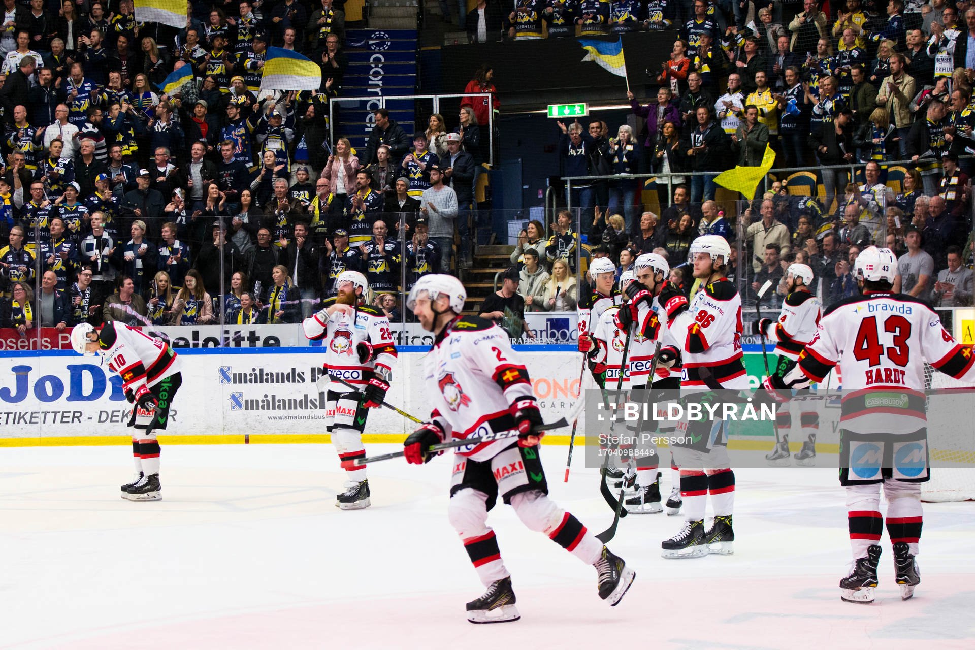Malmö Redhawks spelare deppar