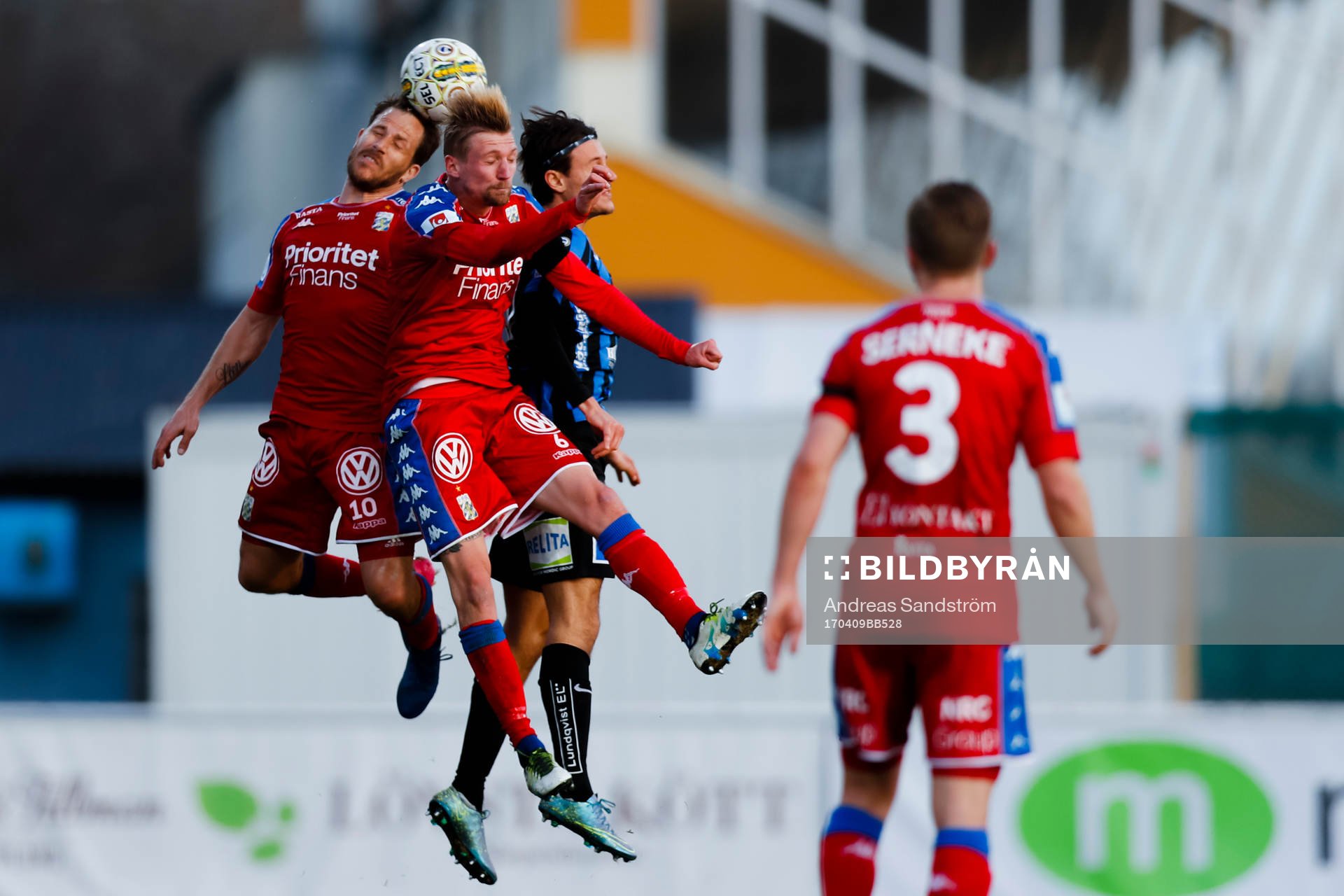 IFK Göteborgs Tobias Hysen , Sebastian Eriksson och Sirius
