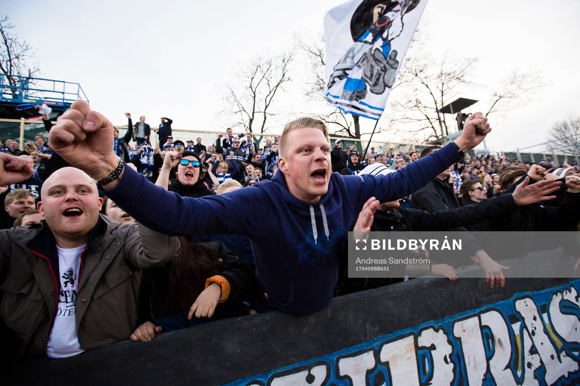 IFK Göteborgs supportrar firar segern