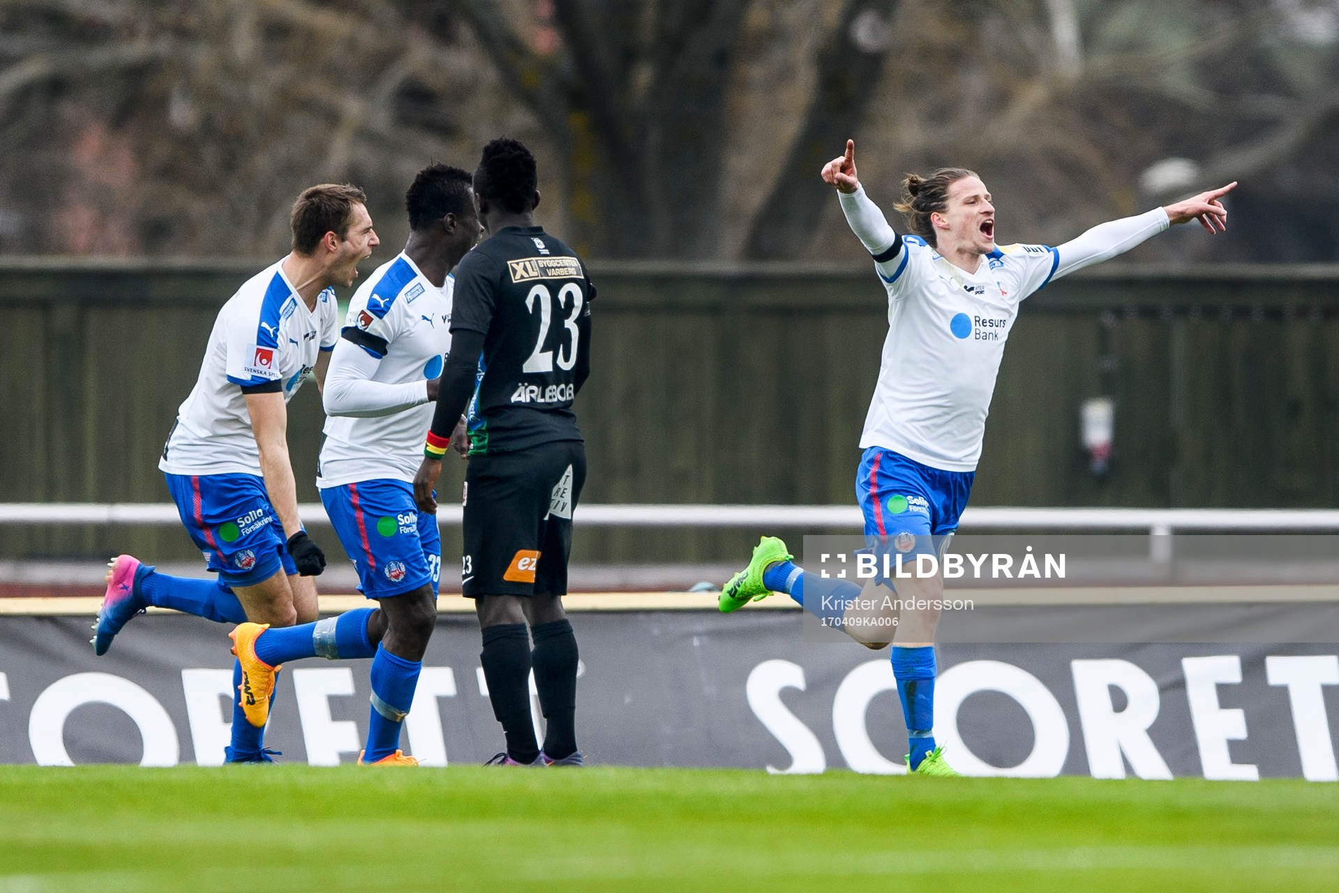 Helsingborgs Andreas Landgren jublar