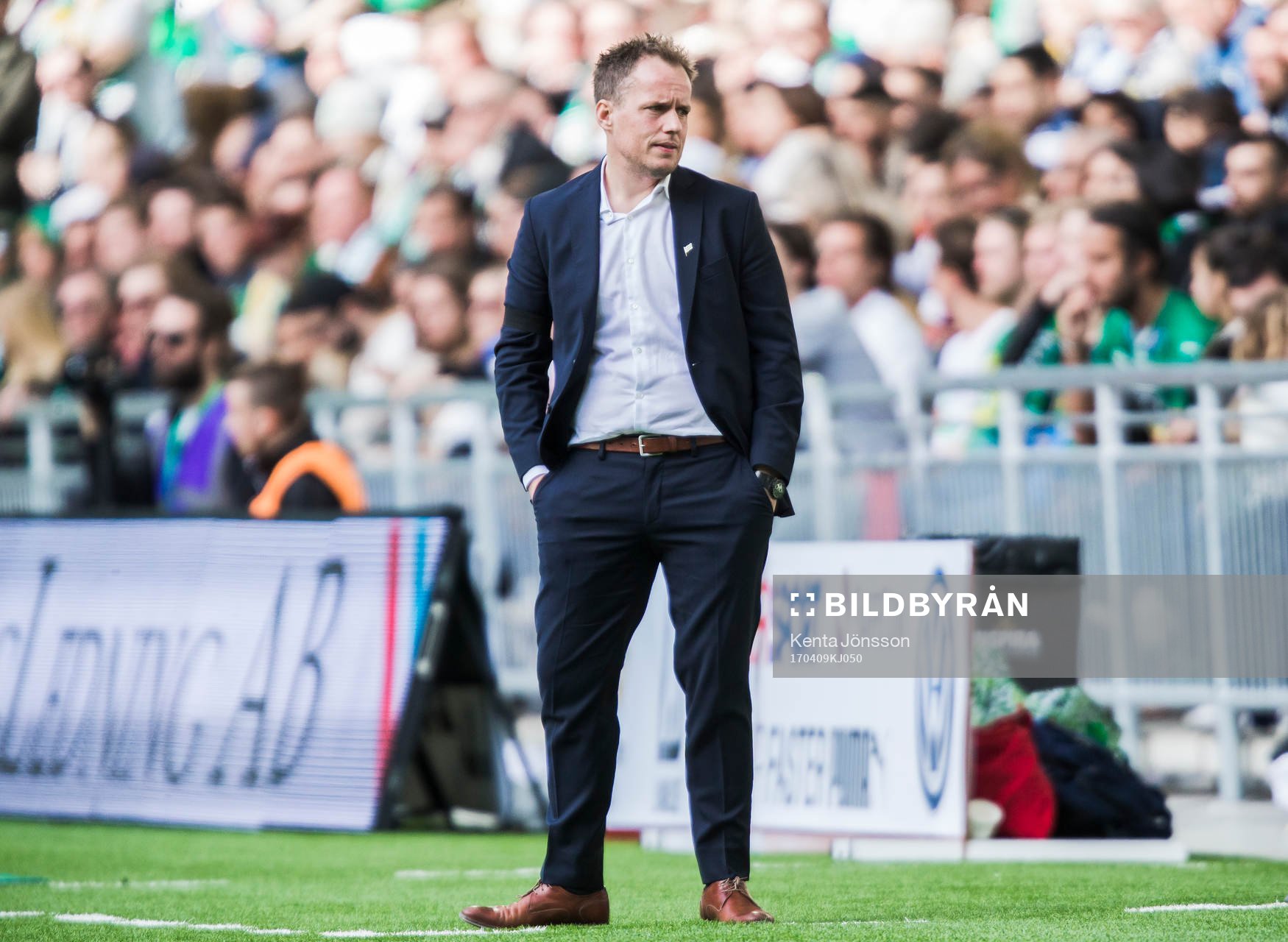 Hammarbys tränare Jakob Michelsen deppar