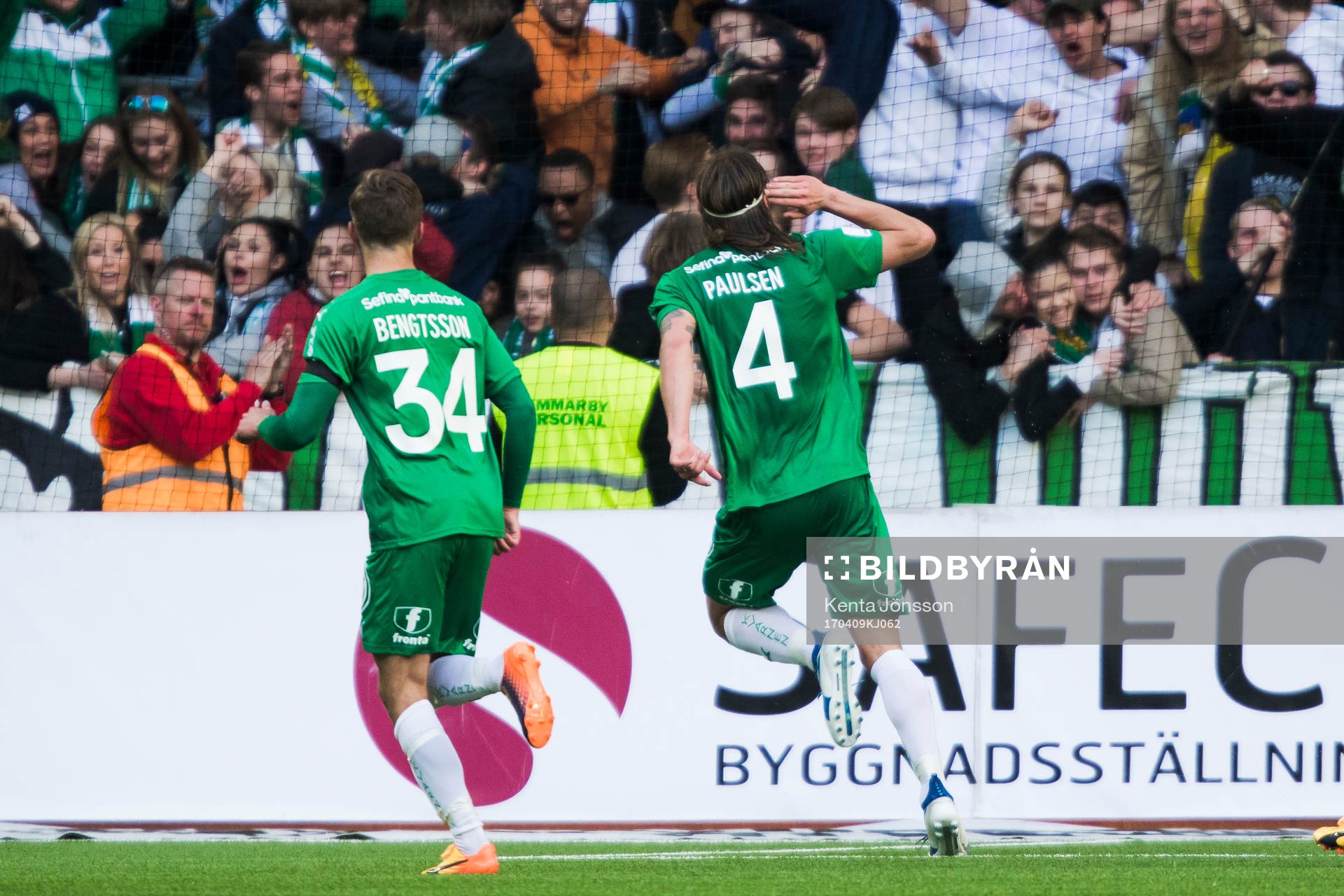 Hammarbys Björn Paulsen jublar