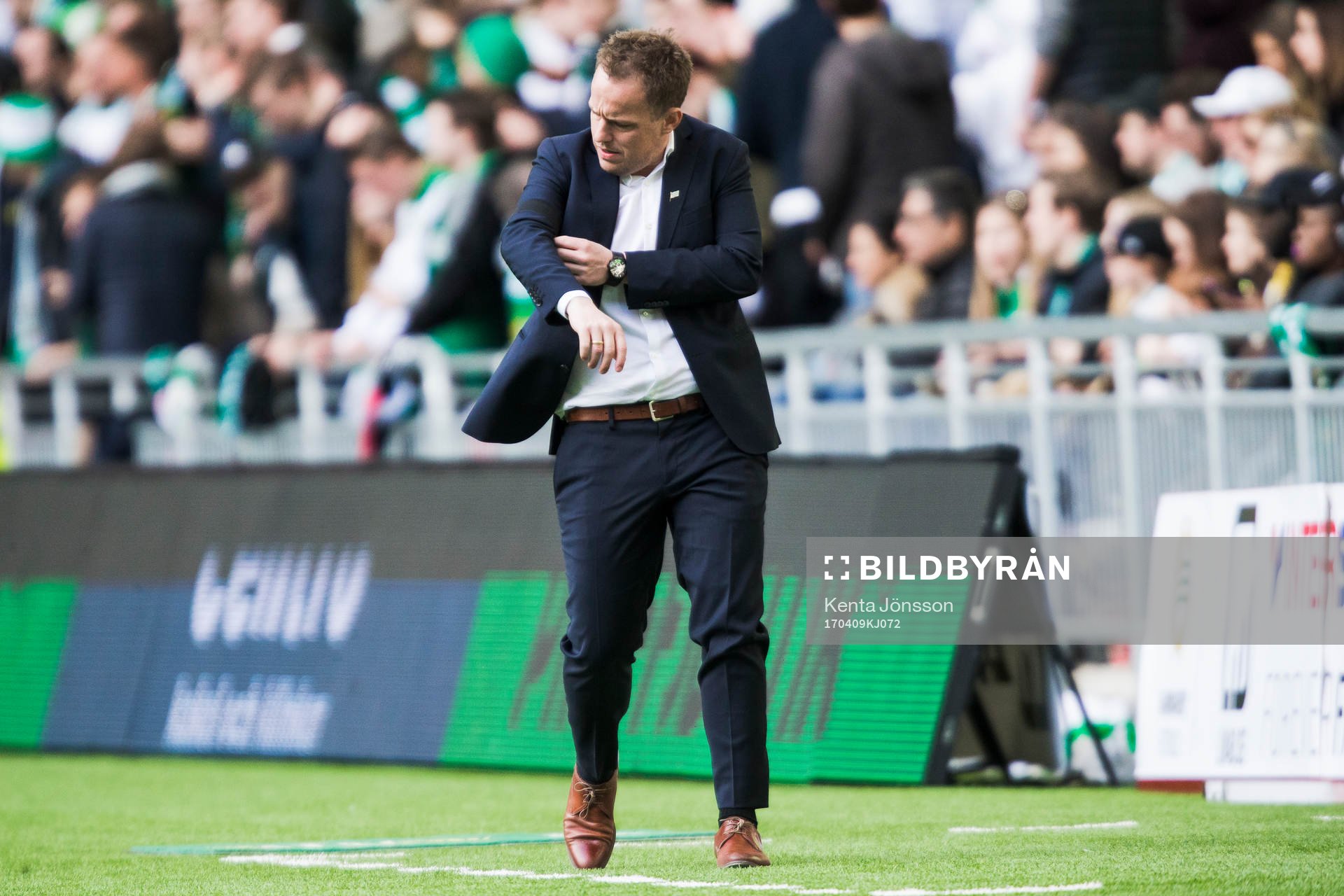 Hammarbys tränare Jakob Michelsen deppar