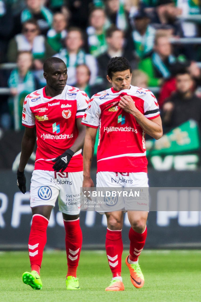 Kalmars Papa Alioune Diouf och Romário Pereira Sipiao