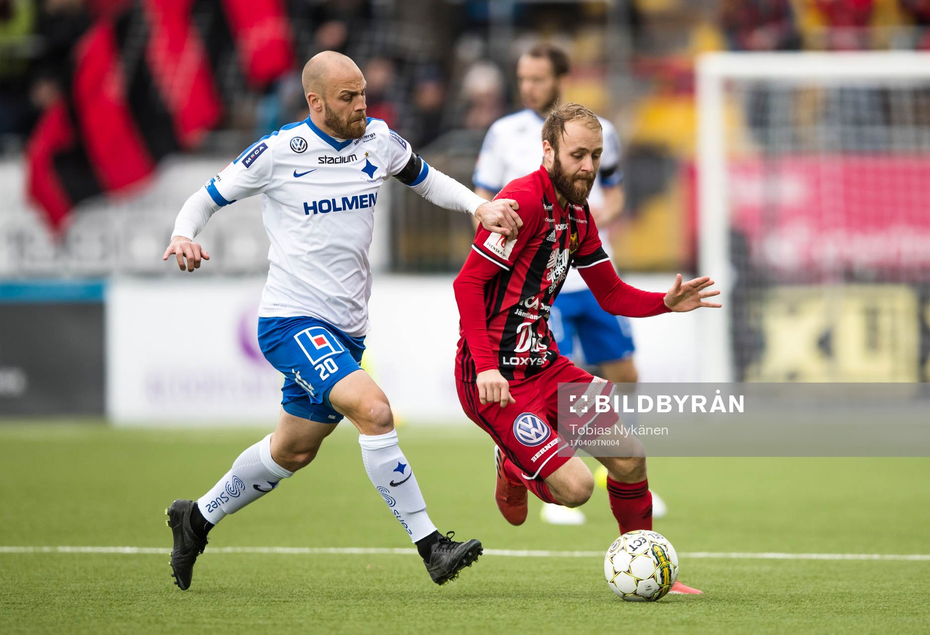 Norrköpings Daniel Sjölund och Östersunds Curtis Edwards