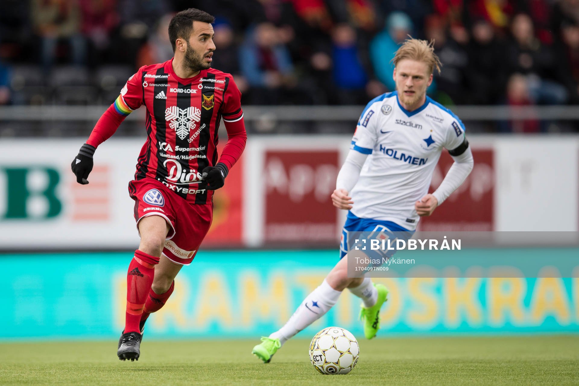 Östersunds Brwa Nouri mot Norrköpings Karl Holmberg
