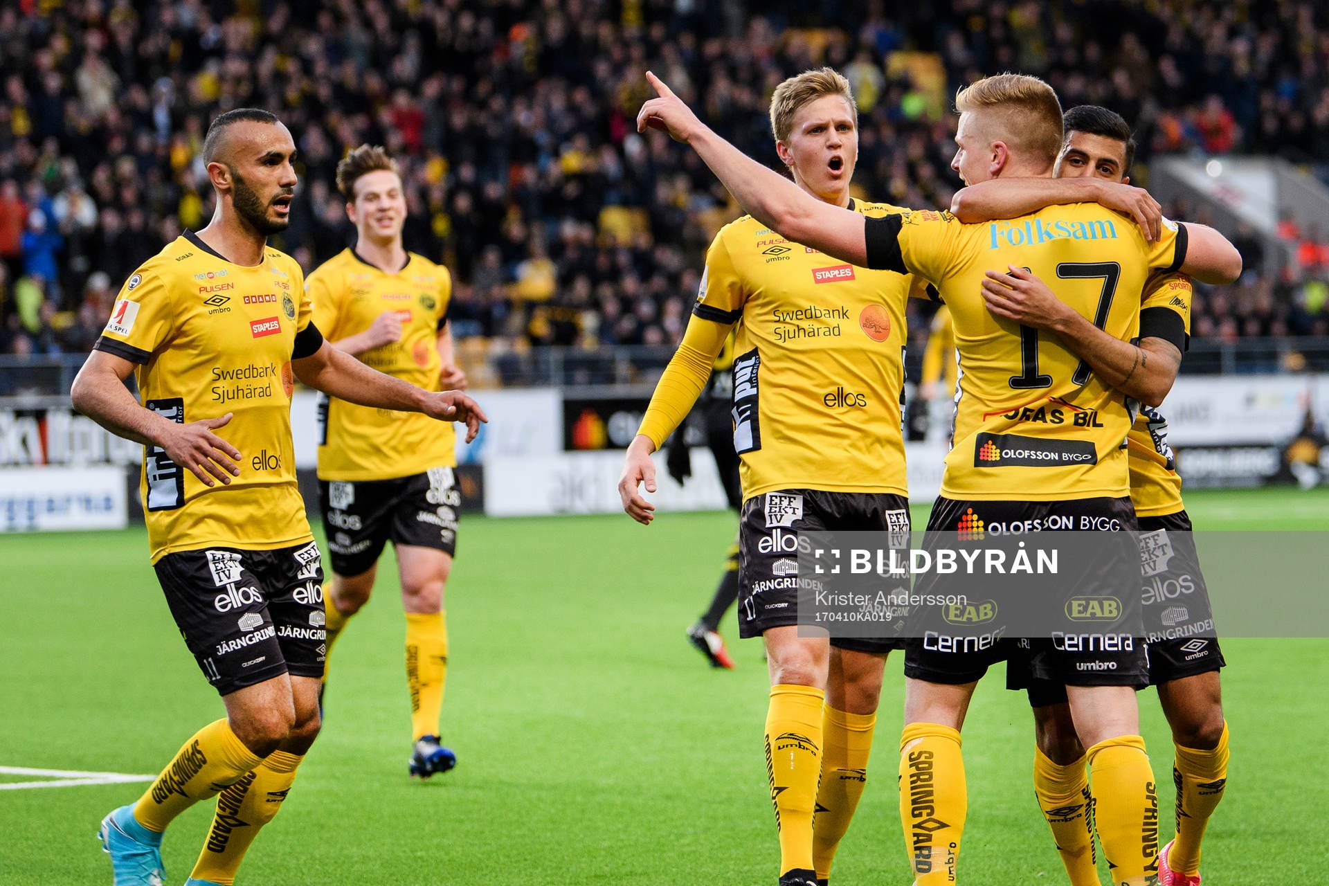 Elfsborgs spelare jublar
