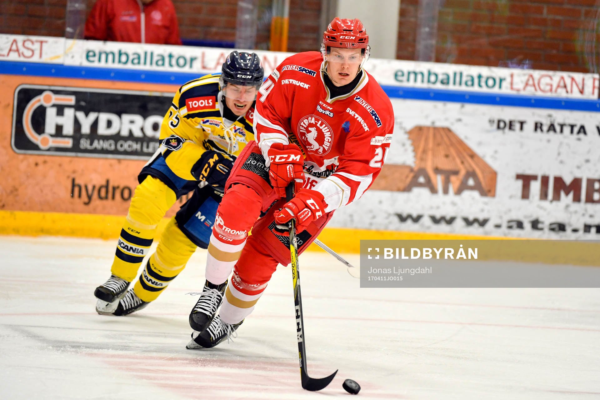 Trojas Rasmus Johansson och Södertäljes Patrik Kallmert