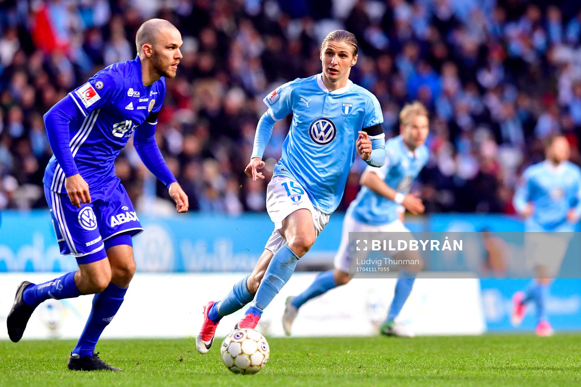 Sundsvalls Eric Björkander och Malmö FFs Pawel Cibicki