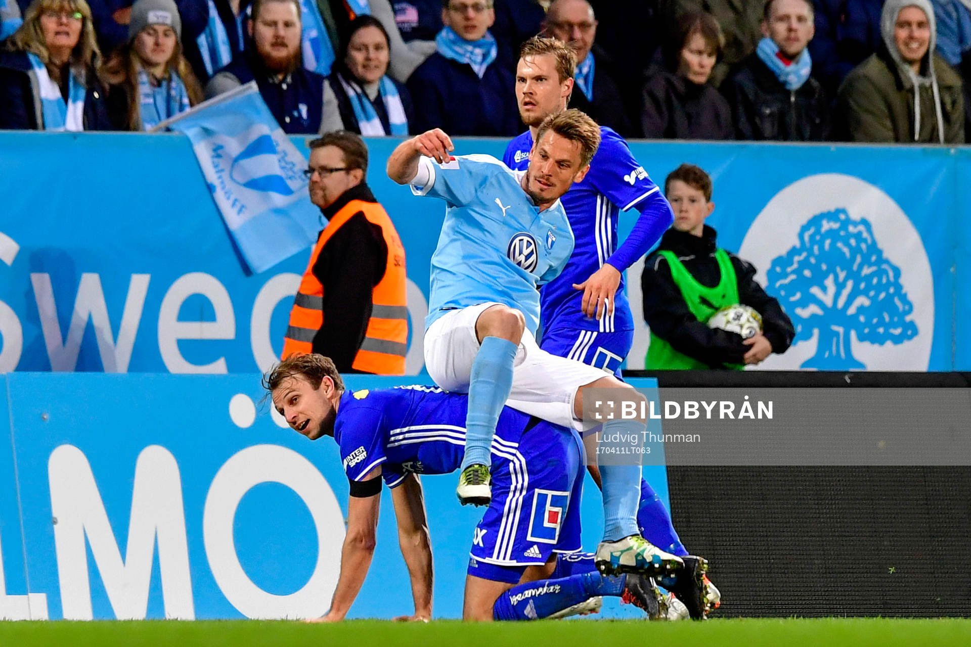 Malmö FFs Markus Rosenberg och Sundsvalls Lars Krogh Gerson