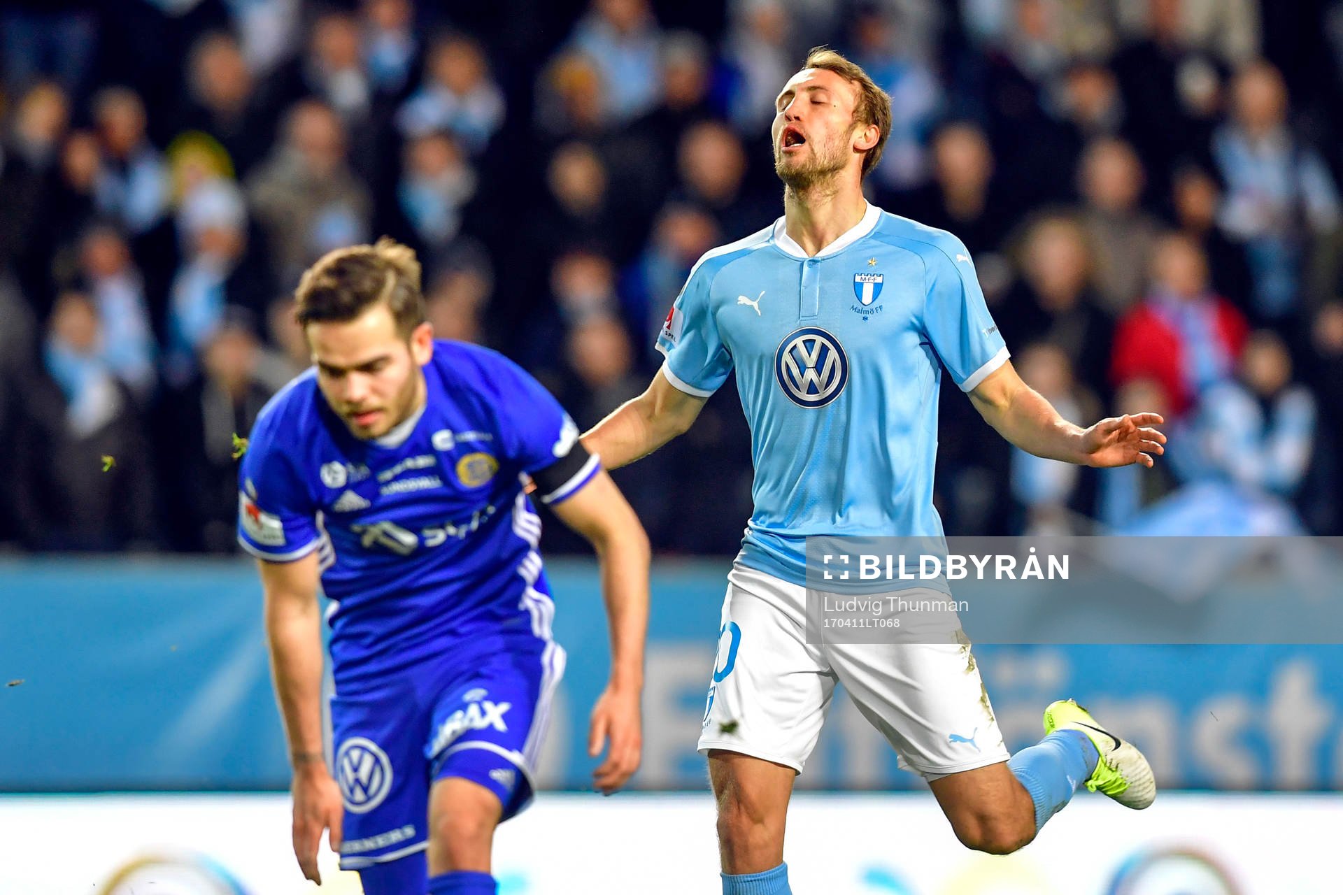 Malmö FFs Magnus Wolff Eikrem deppar