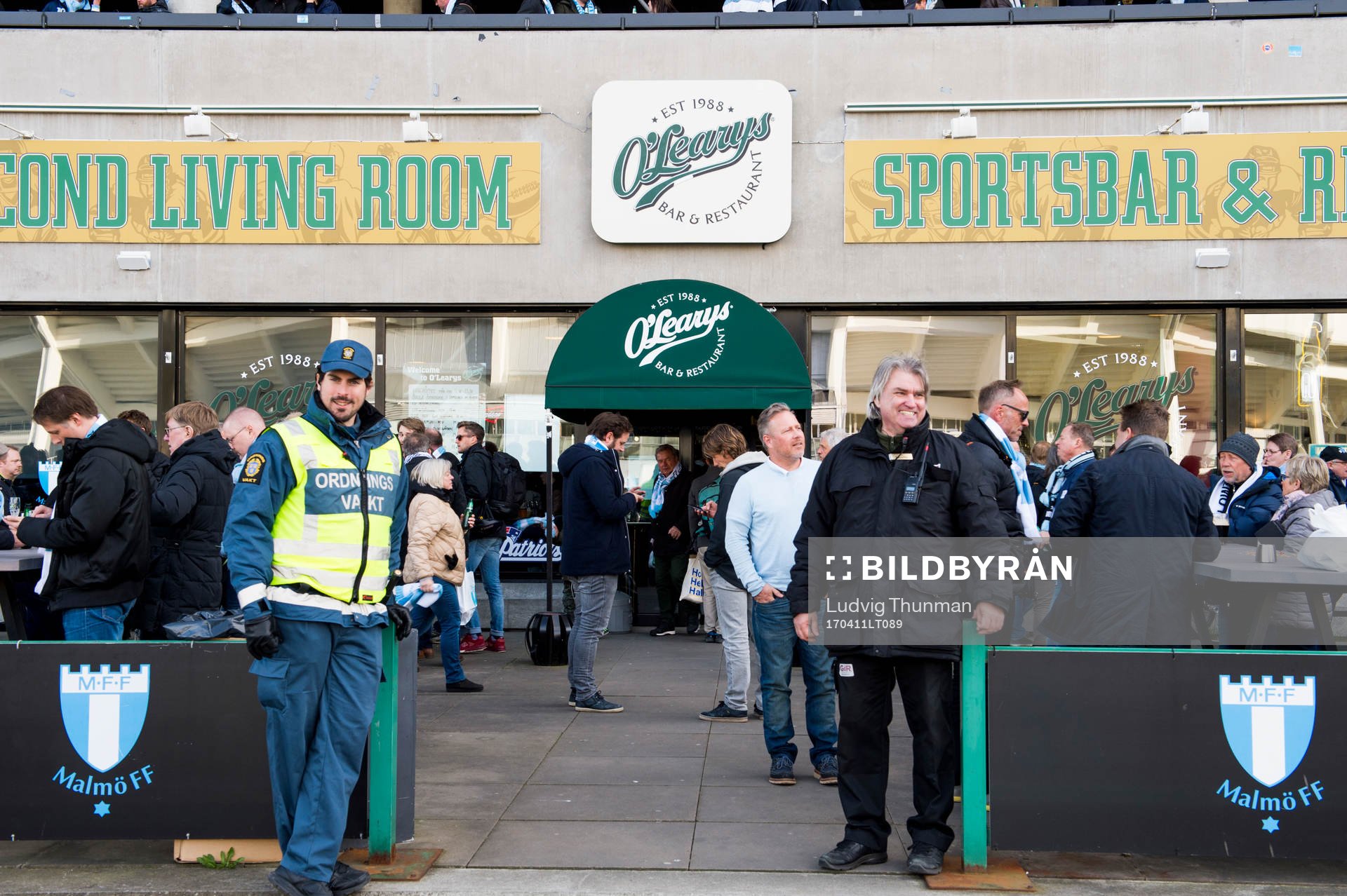 Exteriör över Resturan O'learys i Swedbank Stadion