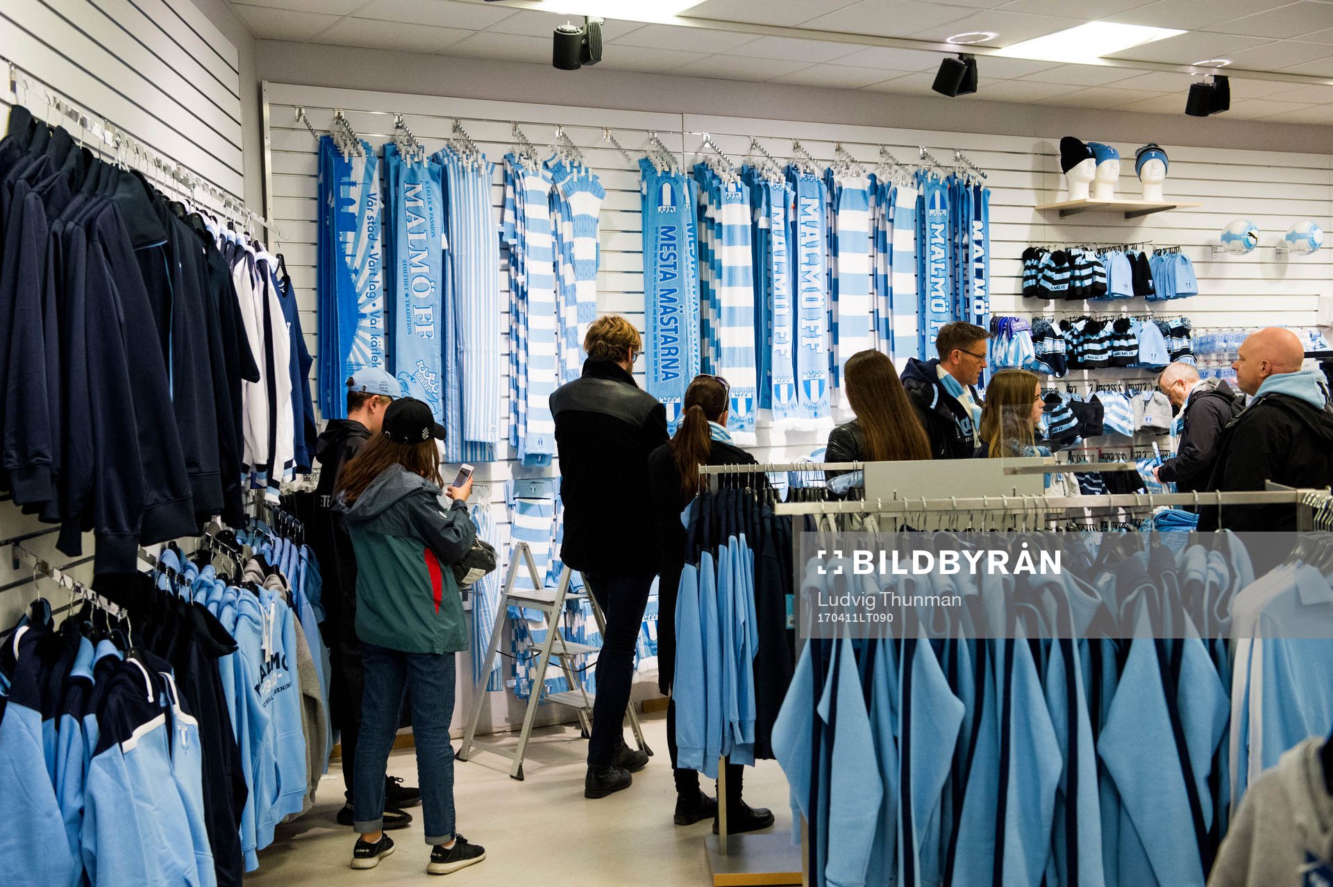 Interiör Malmö FFs shop