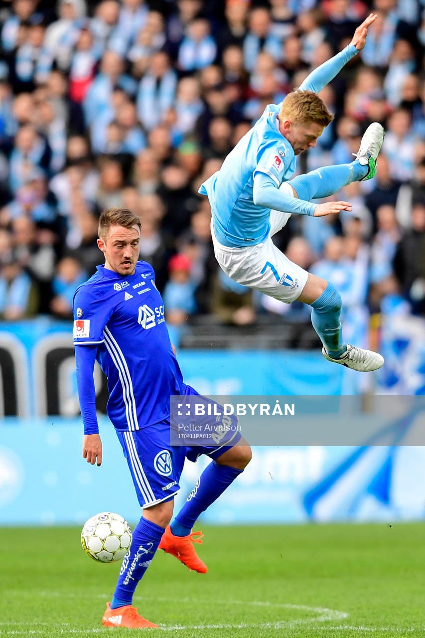 Sundsvalls Smajl Suljevic och Malmö FFs Anders Christiansen