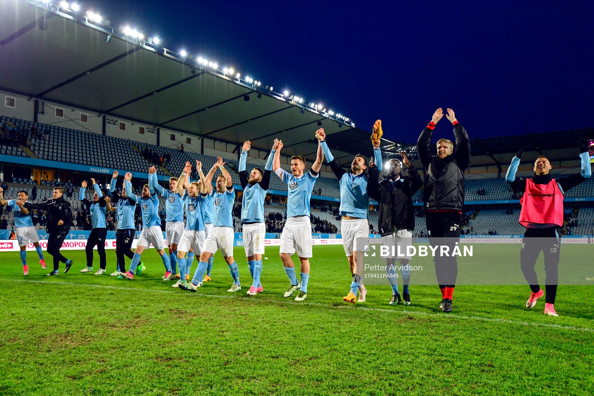Malmö FFs spelare jublar