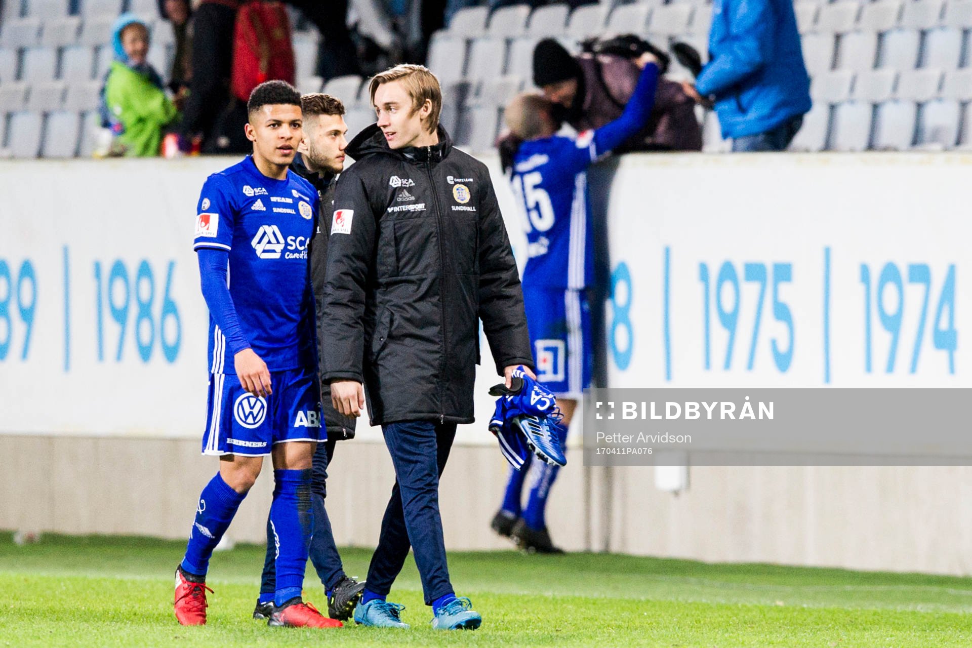 Sundsvalls Romain Gall deppar när han lämnar planen