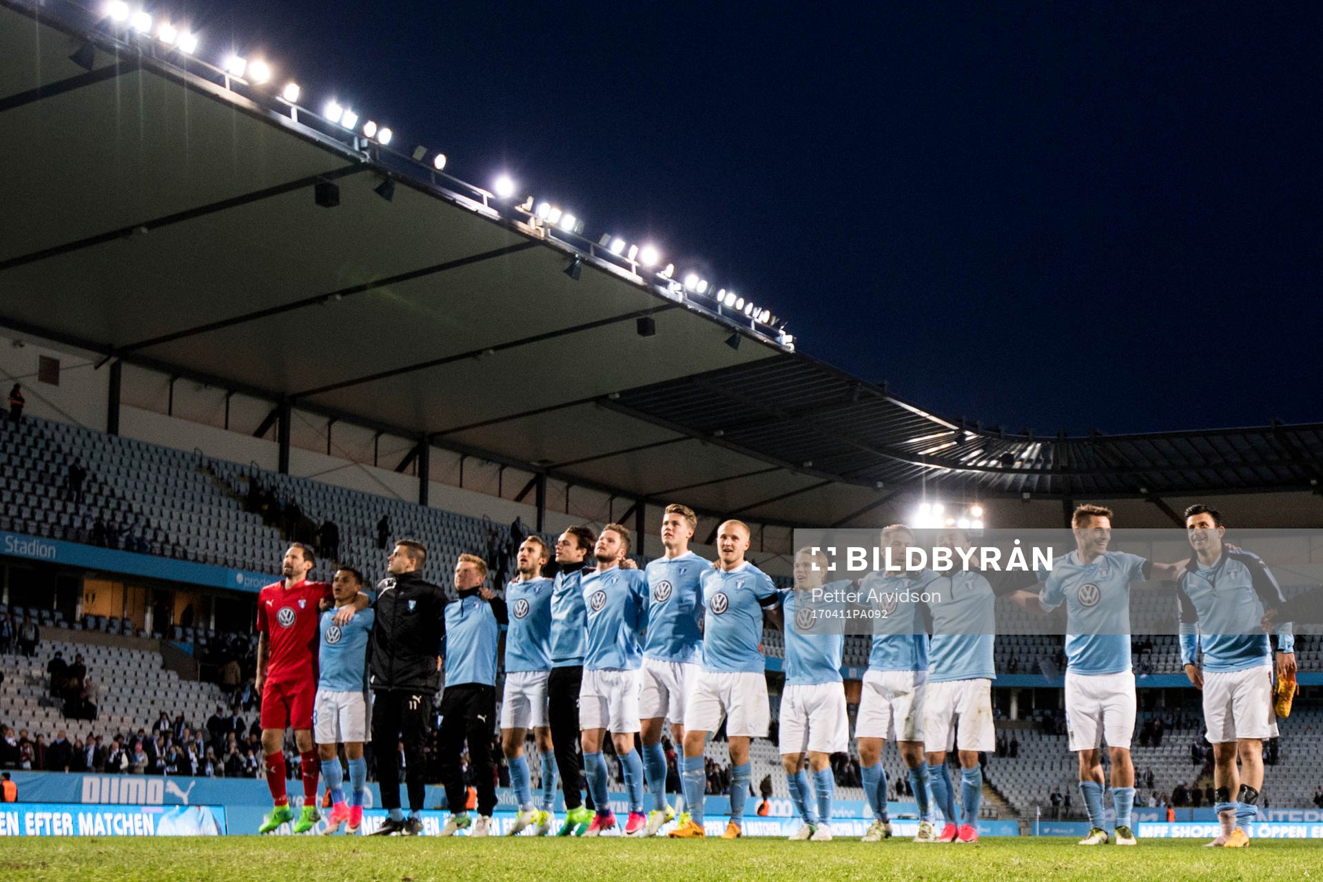 Malmö FFs spelare jublar