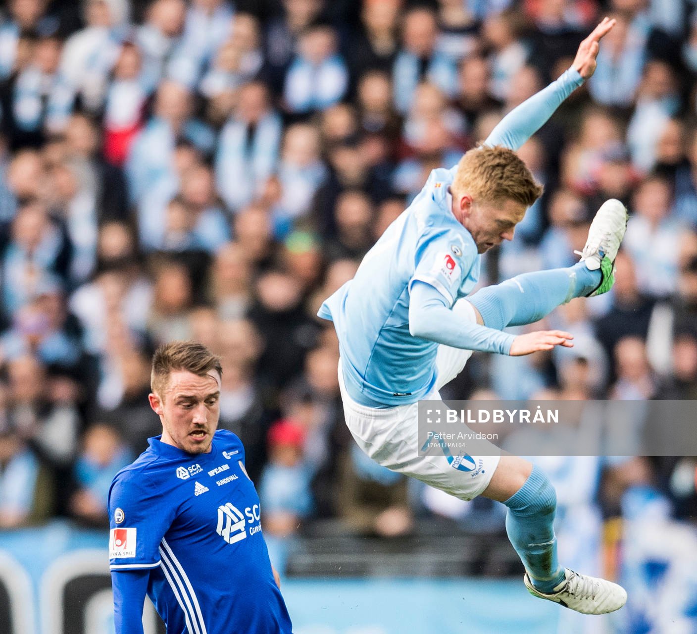 Sundsvalls Smajl Suljevic och Malmö FFs Anders Christiansen