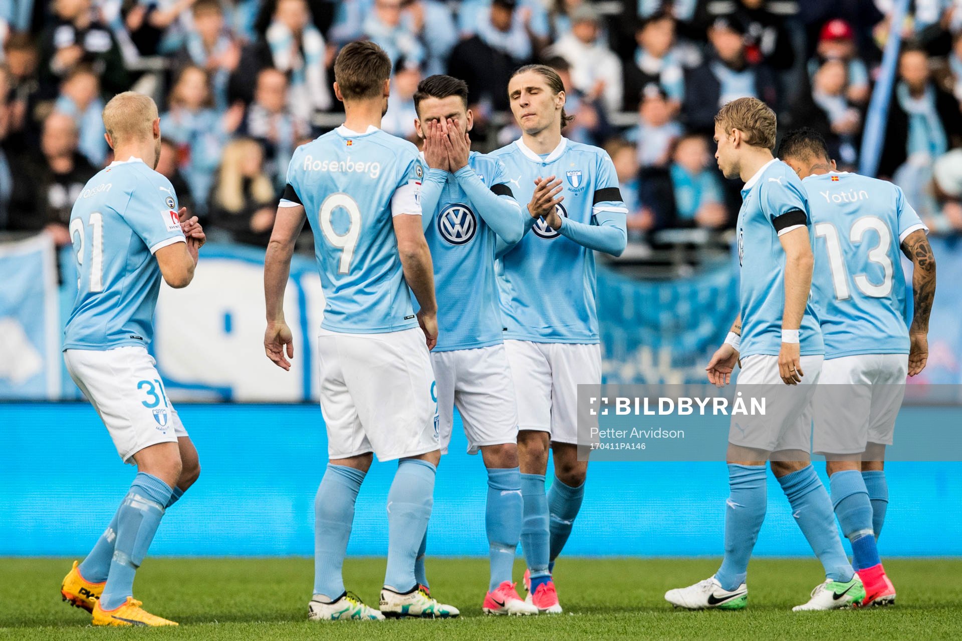 Malmö FFs Erdal Rakip och Pawel Cibicki deppar