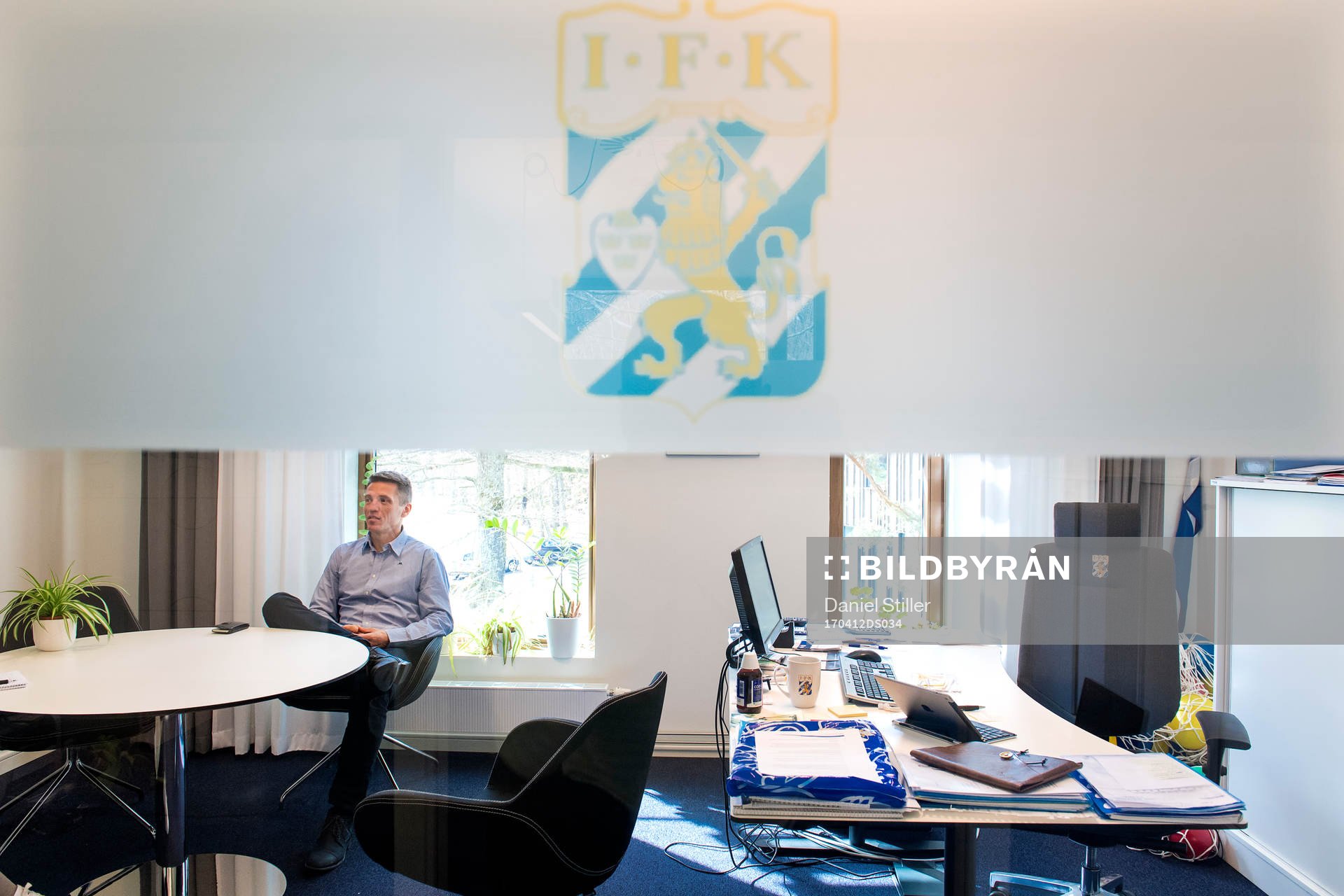 Sportchef Mats Gren på sitt kontor på Kamratgården