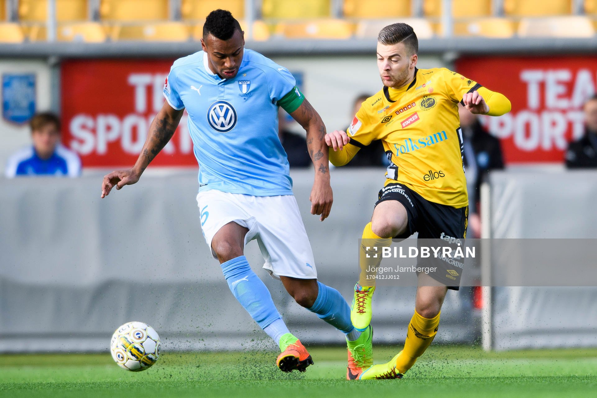 Malmö FFs Luis Felipe Carvalho da Silva och Elfsborgs