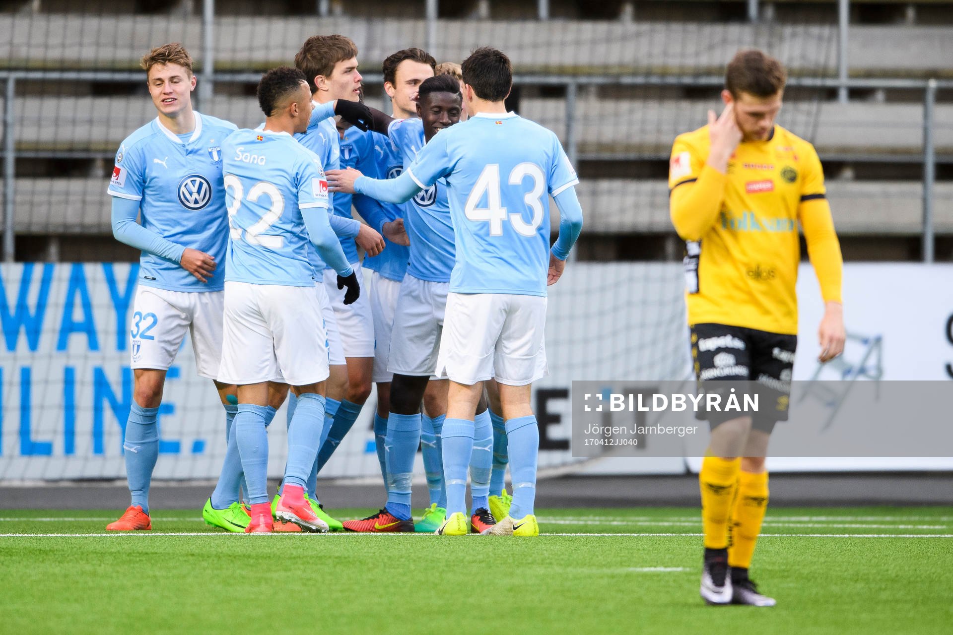 Malmö FFs spelare jublar