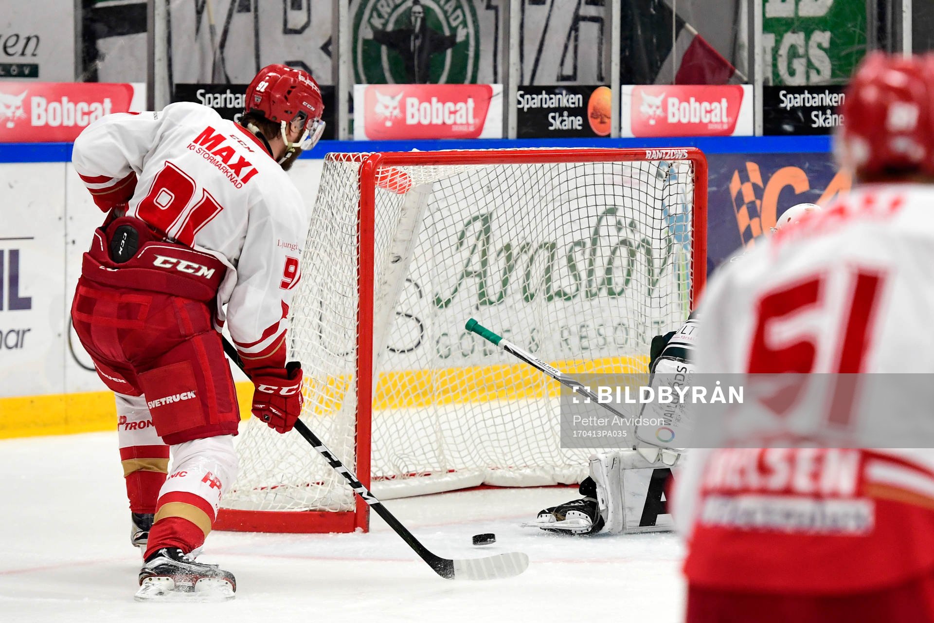 Trojas Stefan Söder missar målchans